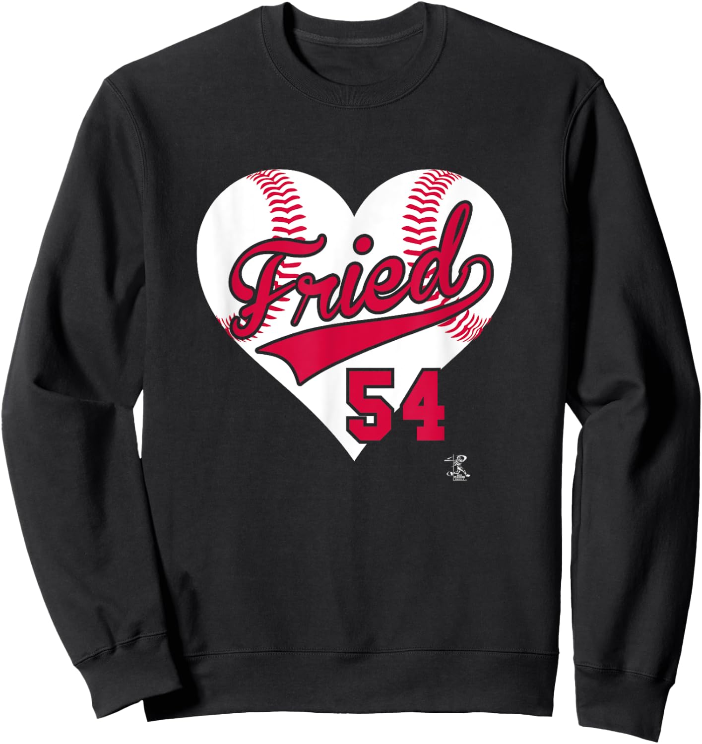 Max Fried Baseball Heart Gameday Sweatshirt - Sweatshirt | Black