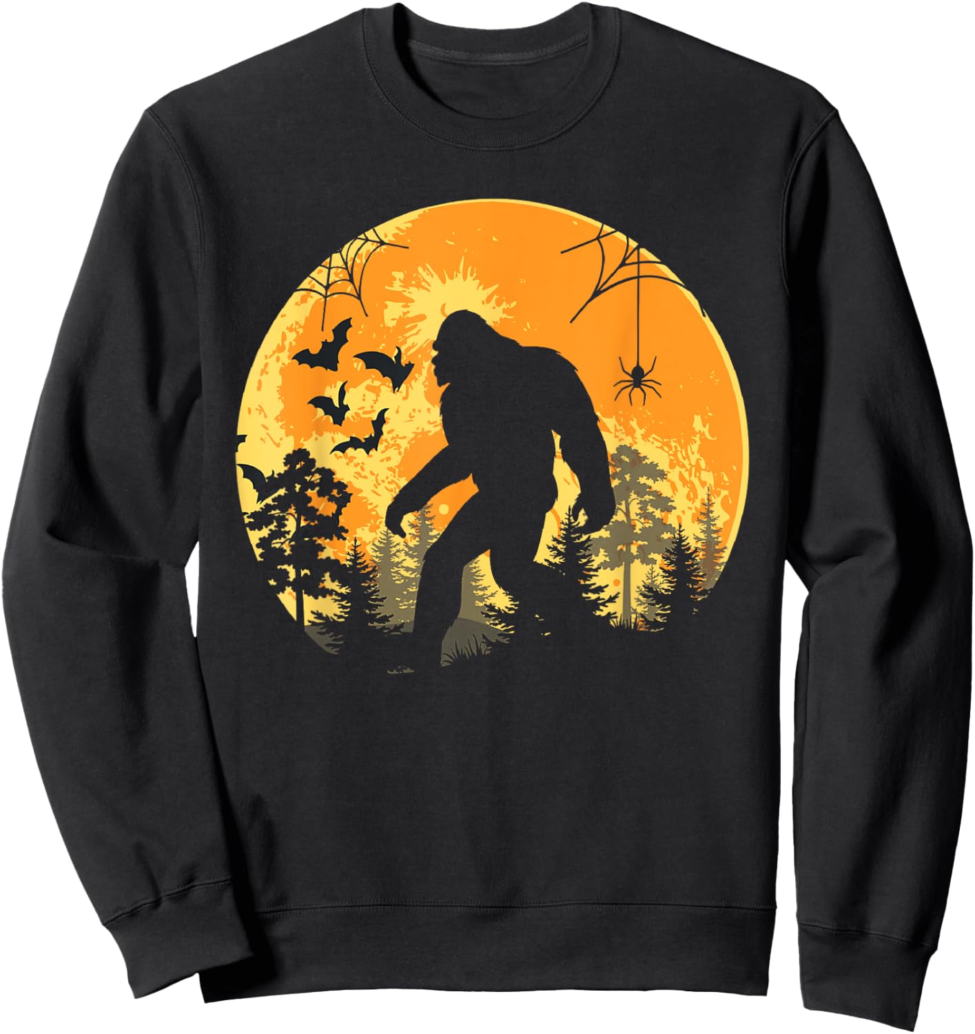 Funny Halloween Sasquatch Bigfoot Halloween Costume Sweatshirt - Sweatshirt | Black