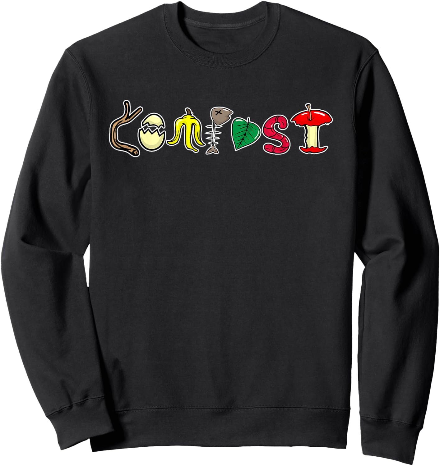 Composting Recycling Earth Day Compost Recycle Sweatshirt - Sweatshirt | Black