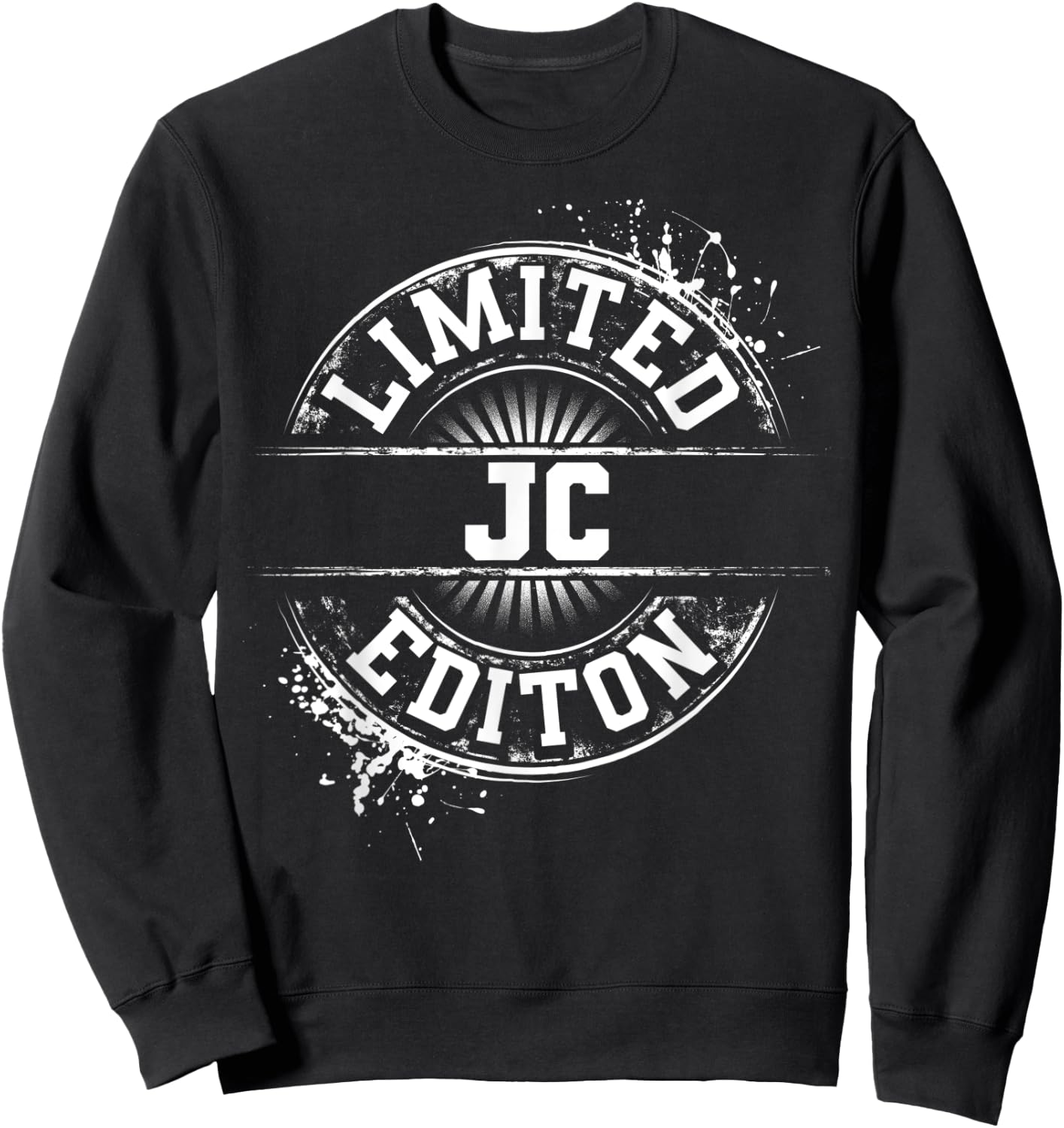 JC Limited Edition Funny Personalized Name Joke Gift Sweatshirt - Sweatshirt | Black
