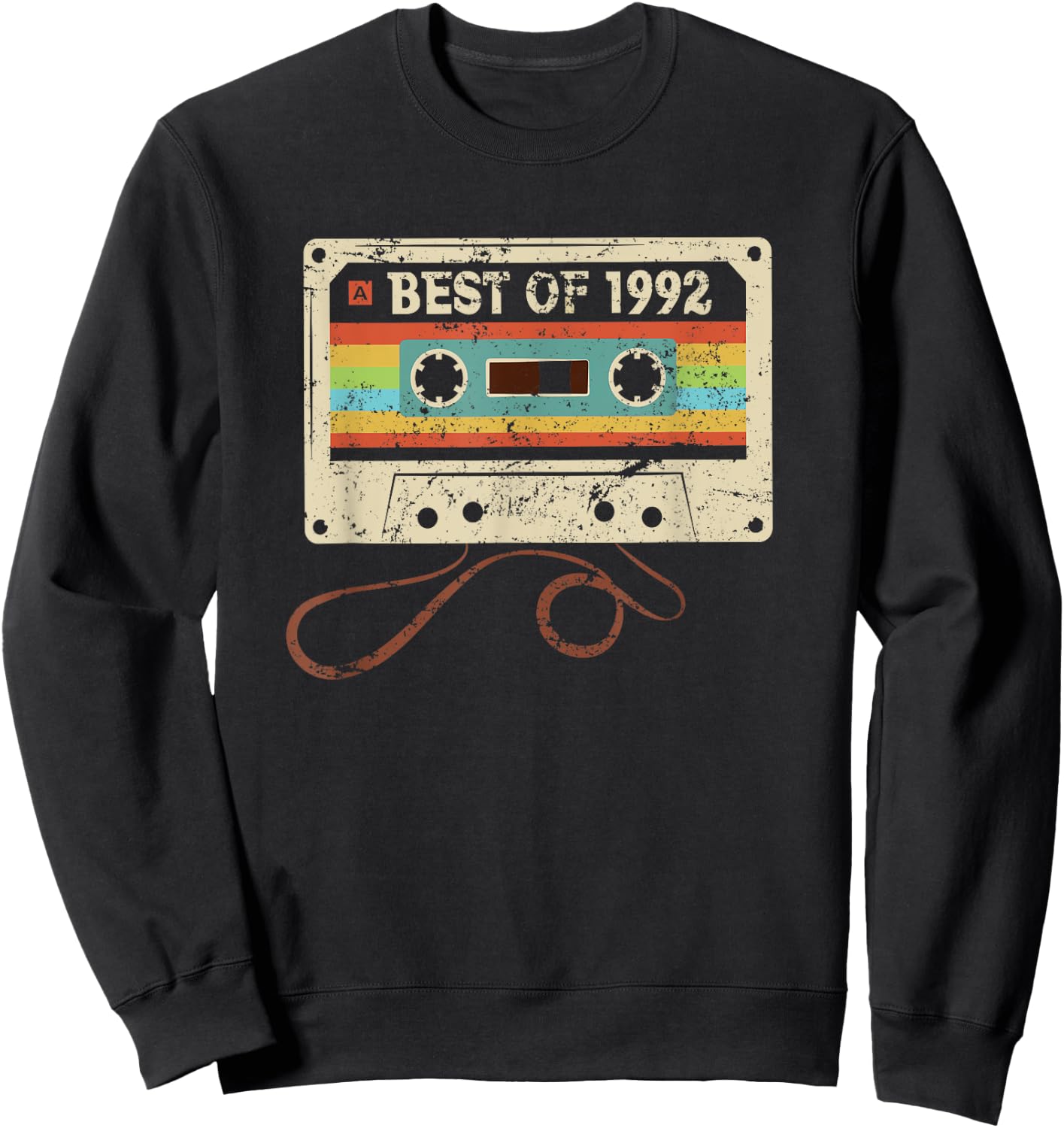 Best of 1992 Vintage 33 Year Old Men Women 33rd Birthday Sweatshirt - Sweatshirt | Black