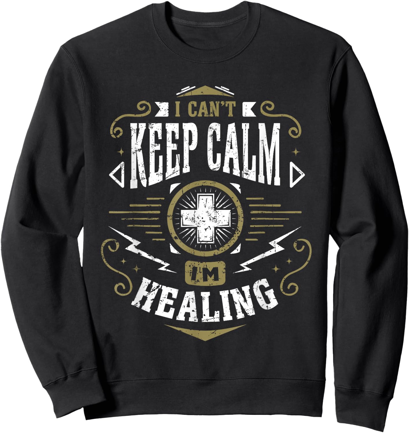 Wow Healer I Can't Keep Calm I'm Healing Gaming Sweatshirt - Sweatshirt | Black