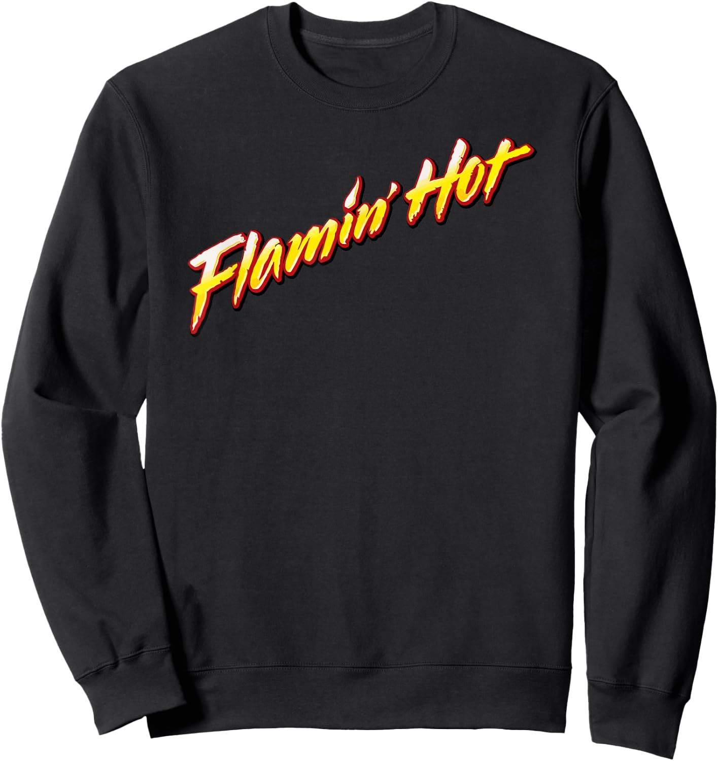 Flamin' Hot Logo Sweatshirt - Sweatshirt | Black
