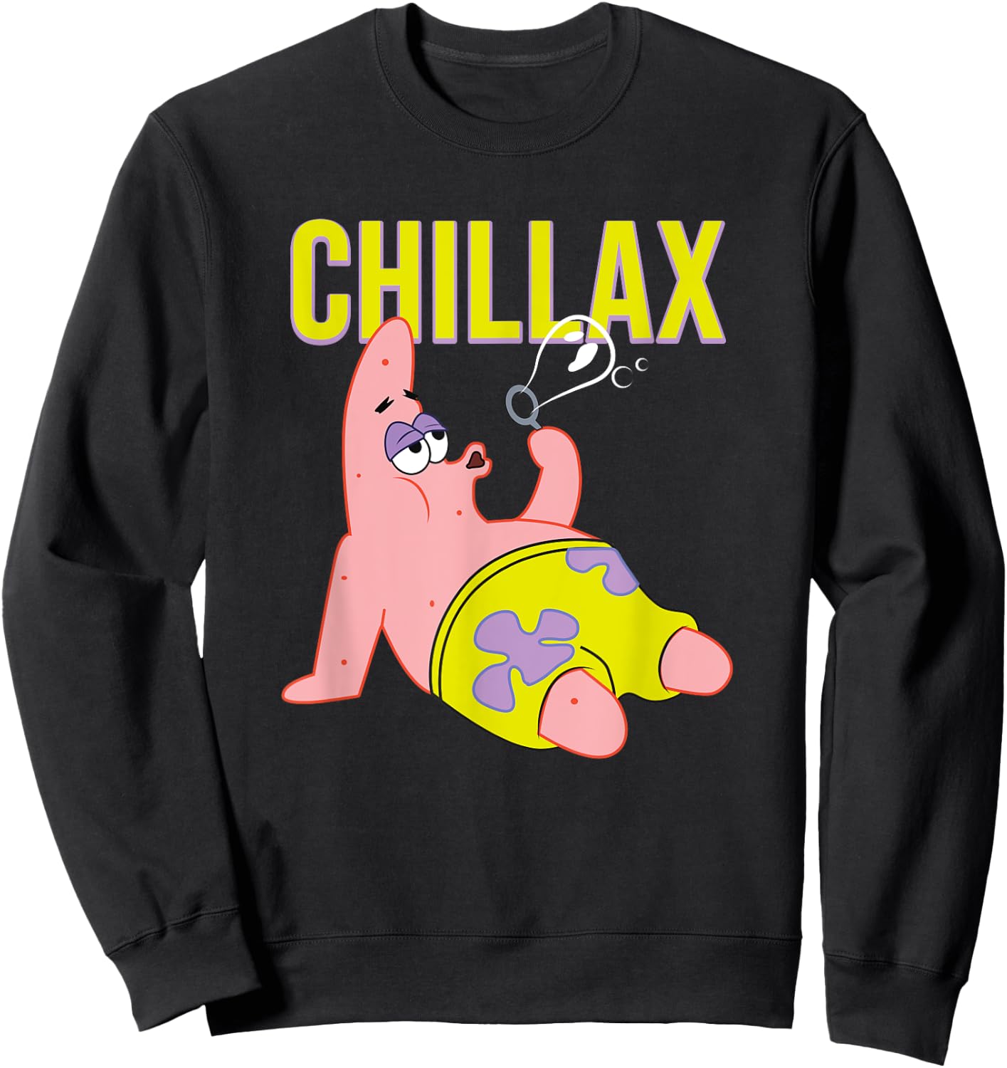 Mademark x SpongeBob SquarePants - Patrick Star - Chillax Sweatshirt - Sweatshirt | Black