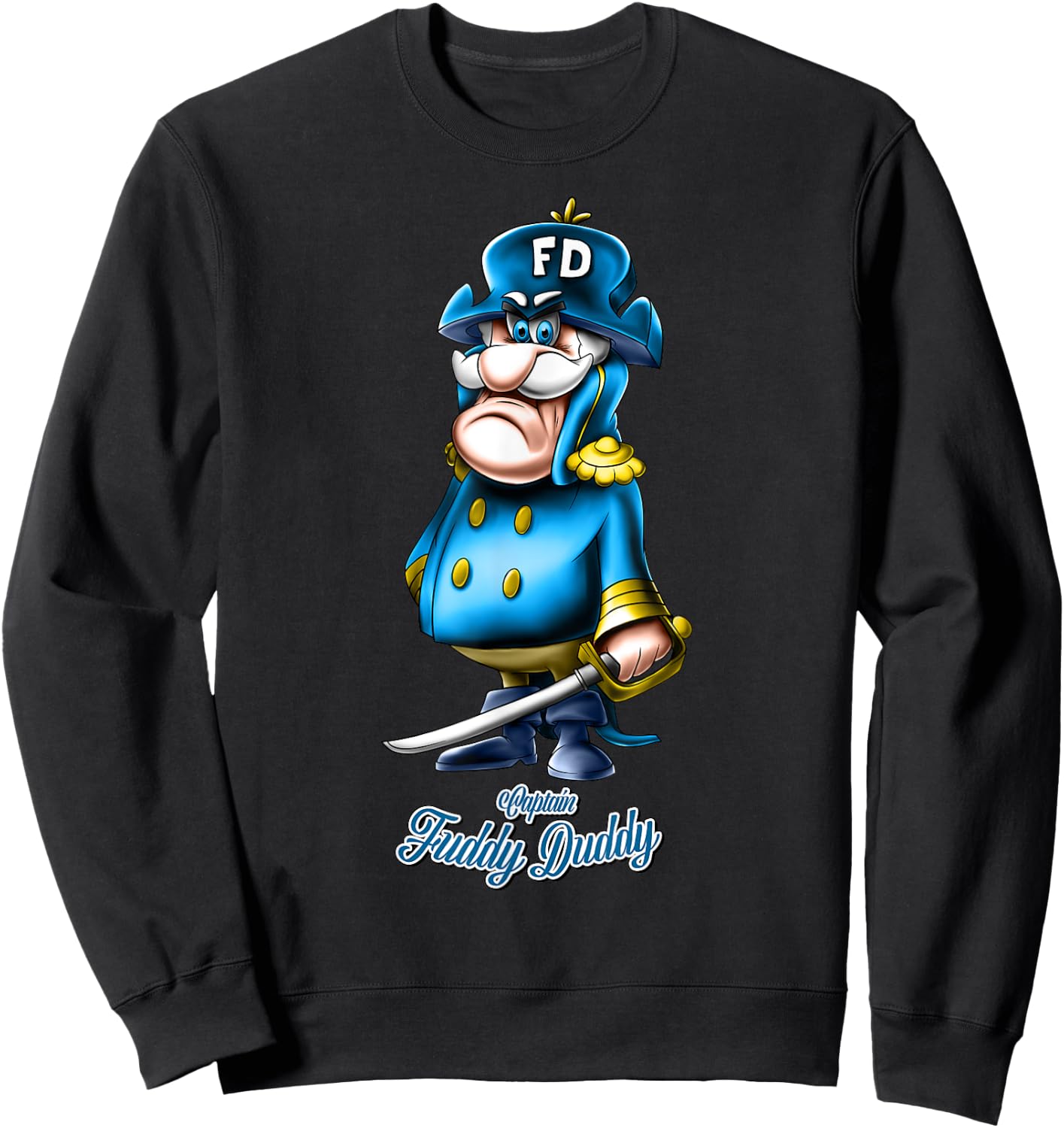 Captain Fuddy Duddy Sweatshirt - Sweatshirt | Black