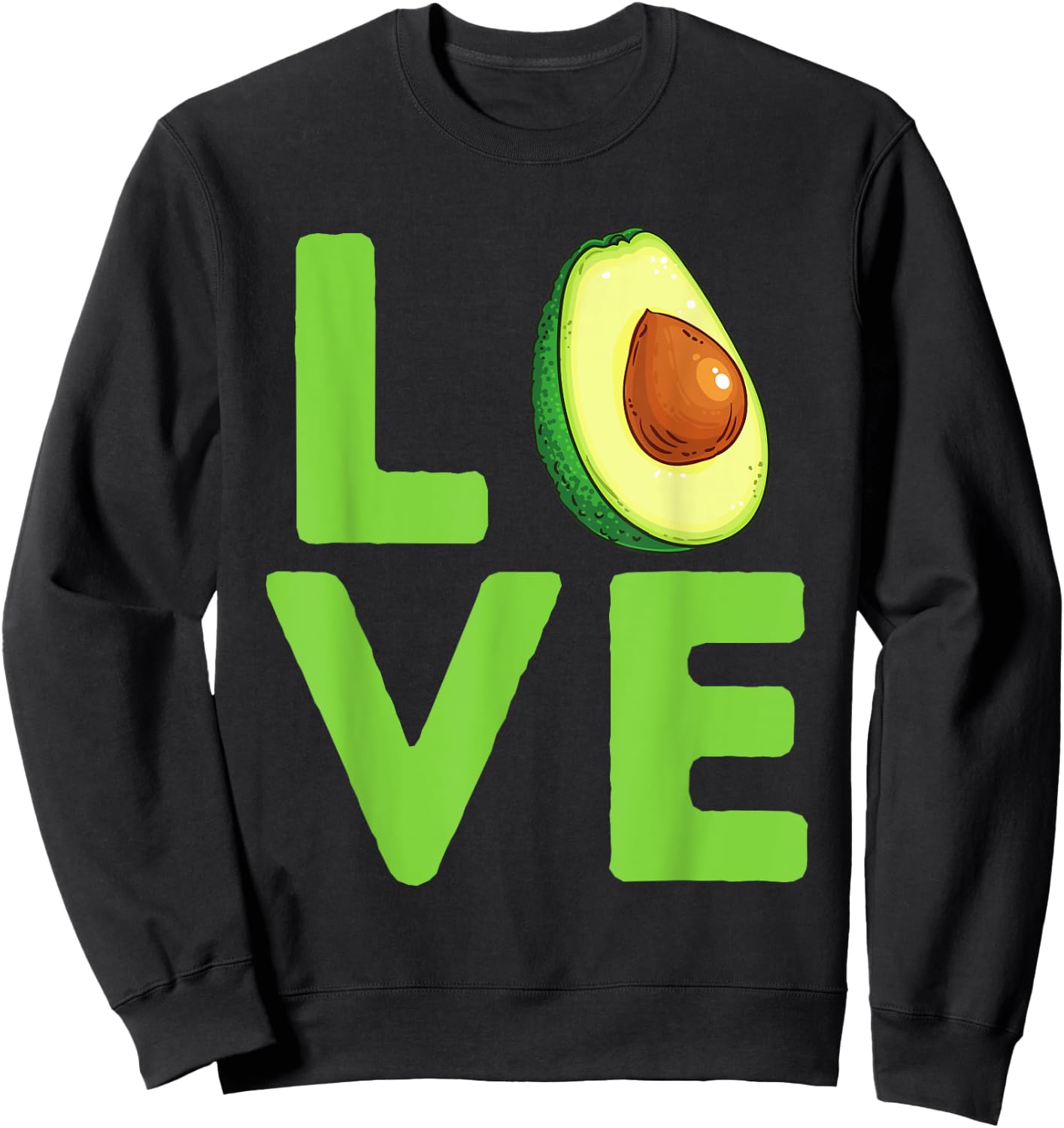 Love Avocado - Avocado Lover & Guacamole Gift Sweatshirt - Sweatshirt | Black