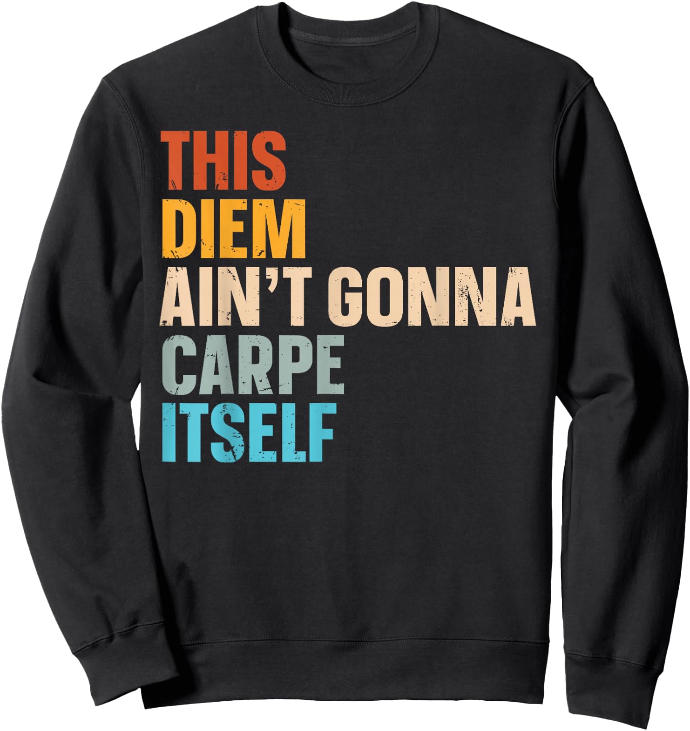 This Diem Ain't Gonna Carpe Itself Sweatshirt - Sweatshirt | Black