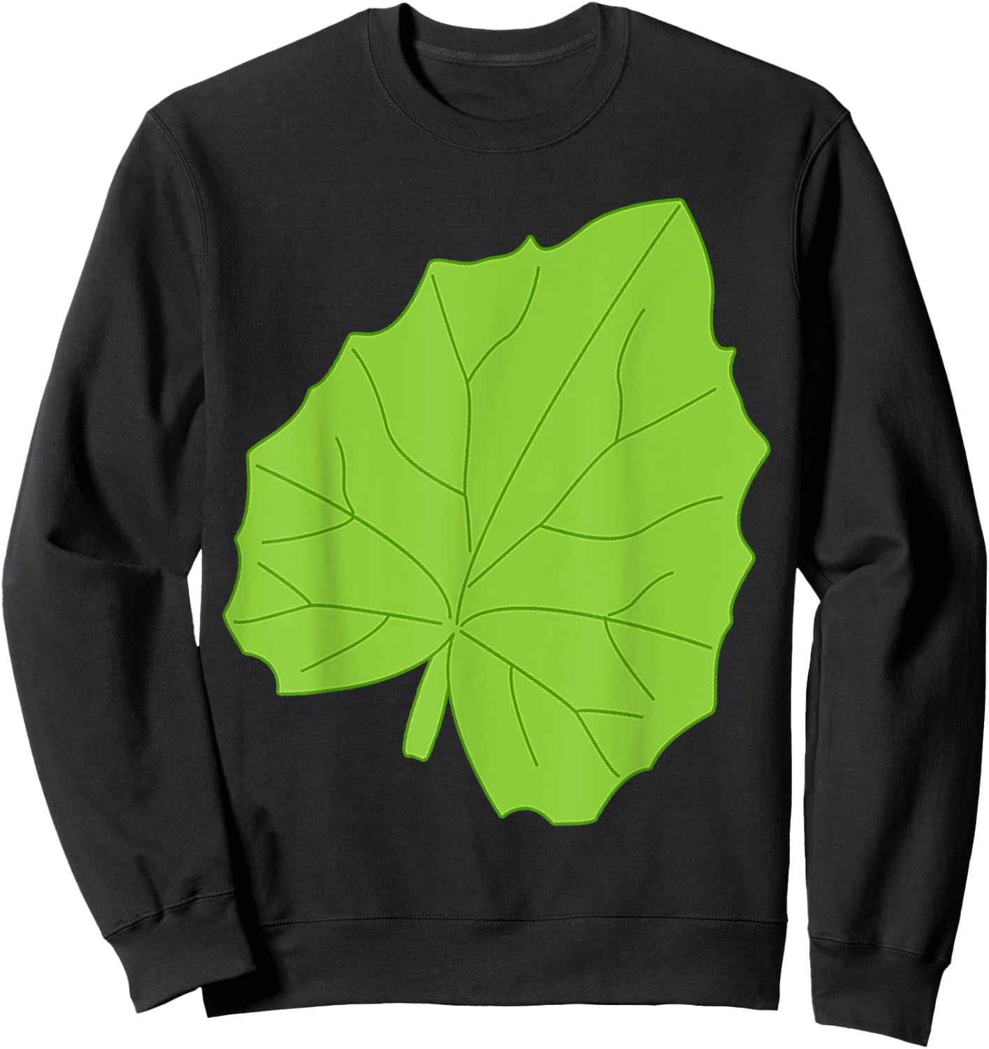 Matching with caterpillar - green leaf Halloween costume Sweatshirt - Sweatshirt | Black