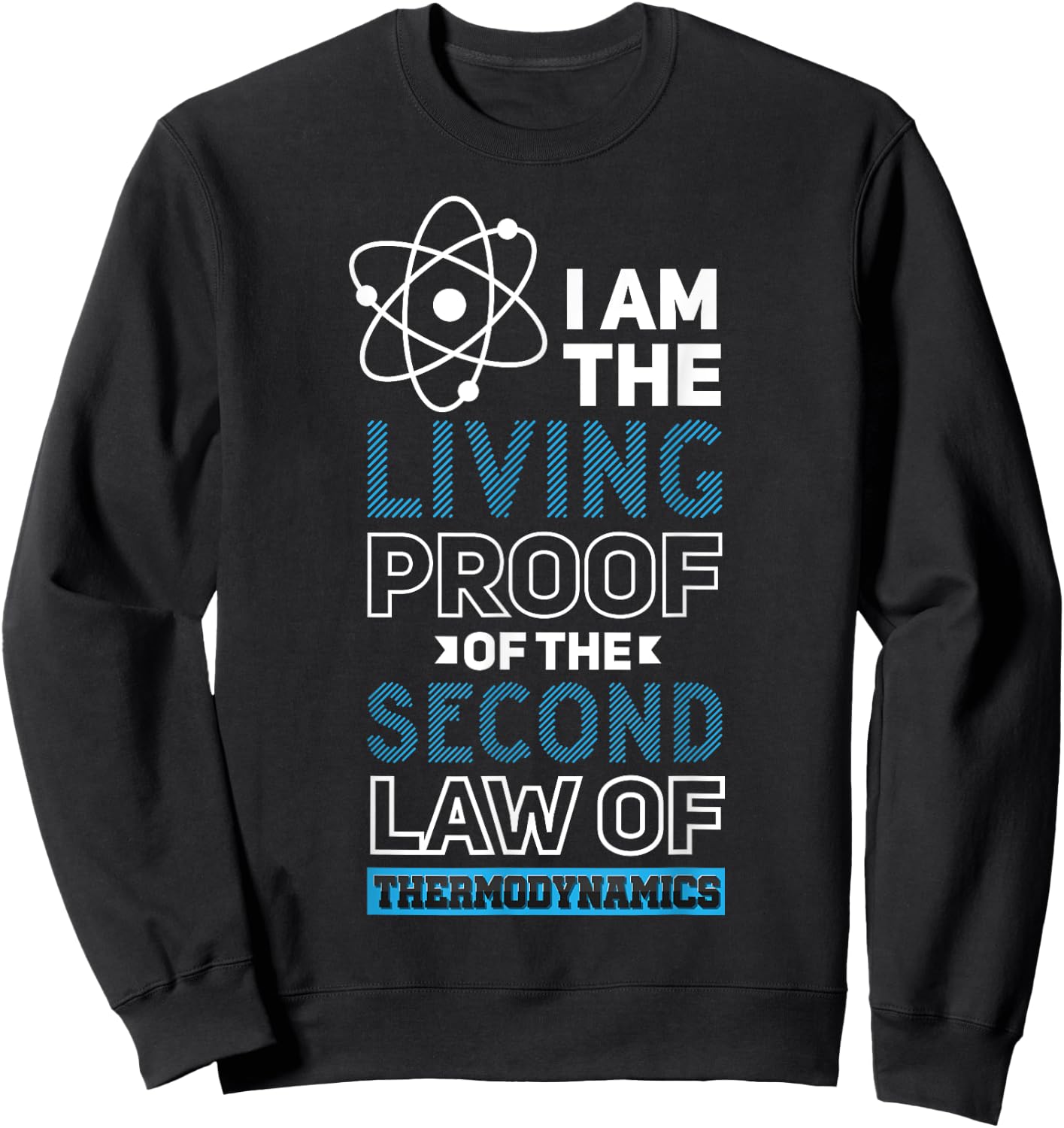 Quantum Physics Pun Second Law Thermodynamics Sweatshirt - Sweatshirt | Black
