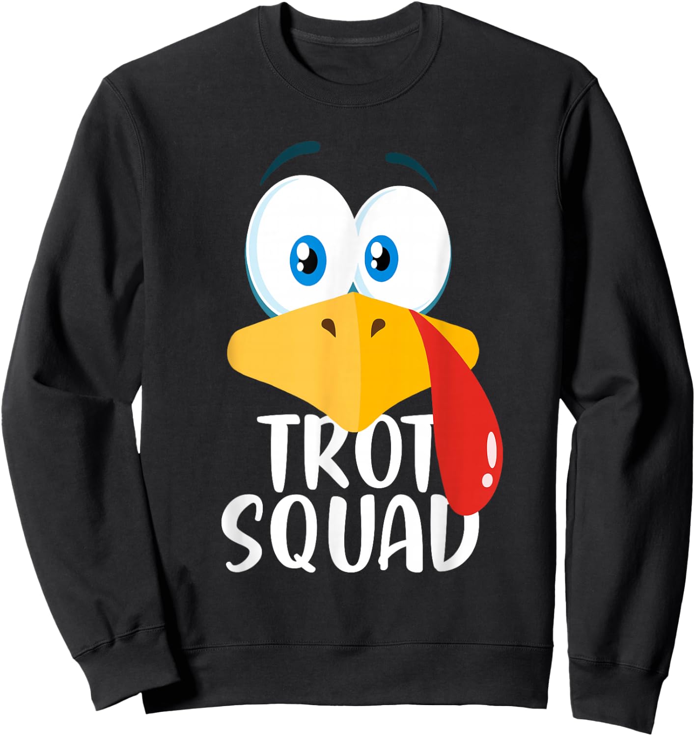 Thanksgiving Day Running Trukey Trot Squad Sweatshirt - Sweatshirt | Black