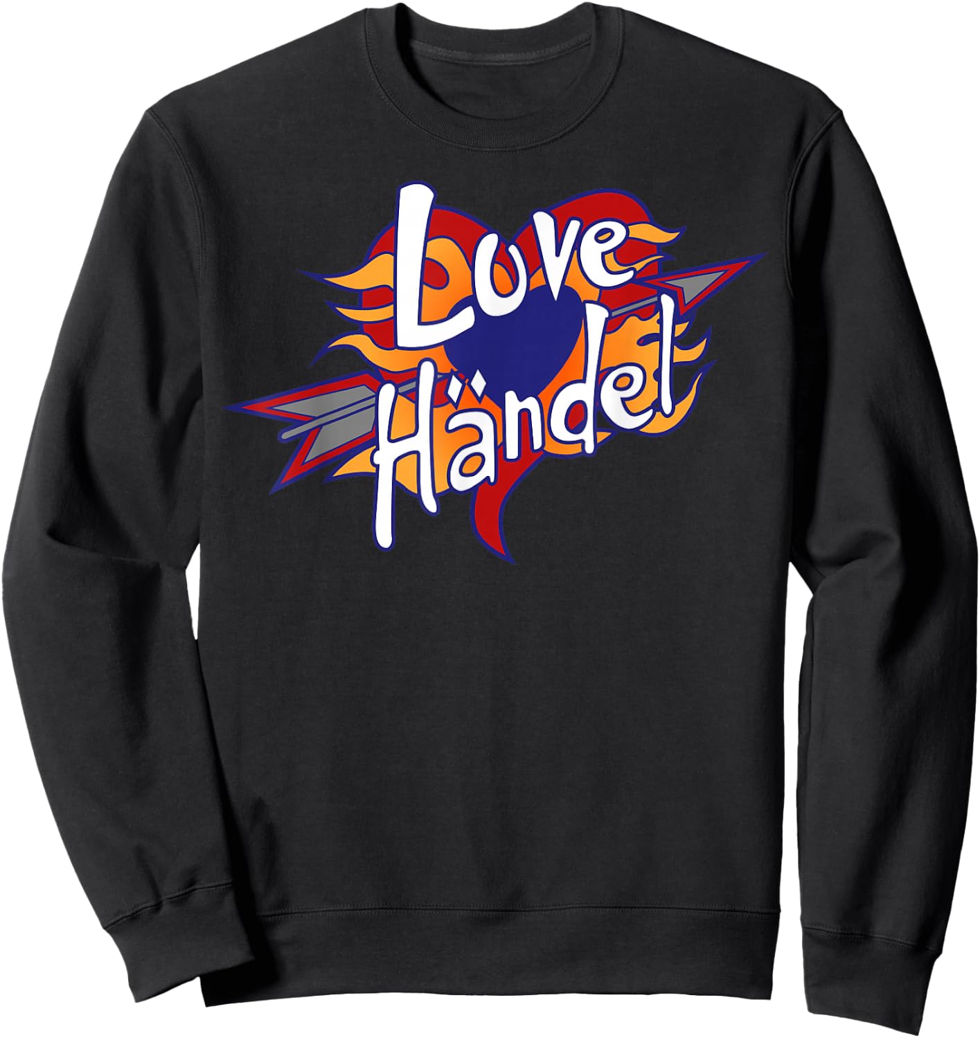 Disney Phineas and Ferb Love Handle Logo Small Sweatshirt - Sweatshirt | Black