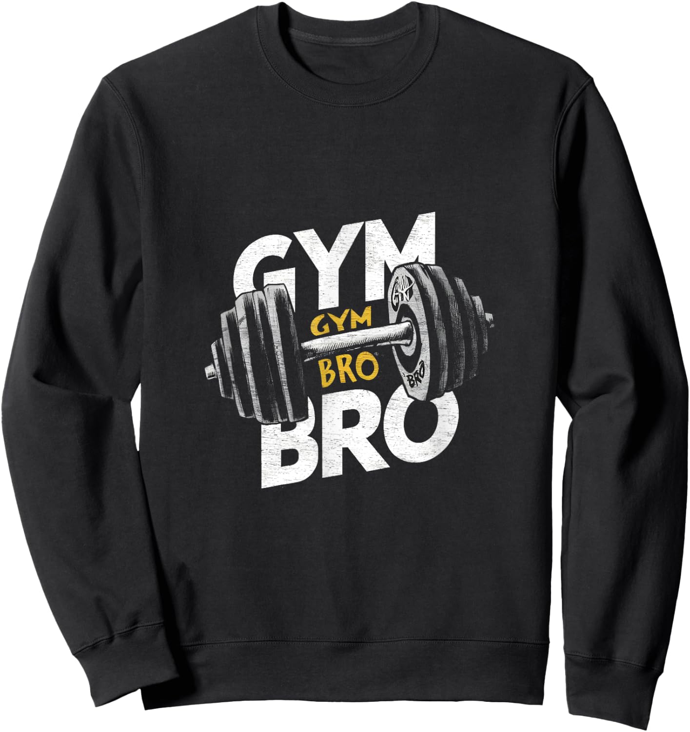 Gymbro Gym Fitness Gym Bro Sweatshirt - Sweatshirt | Black