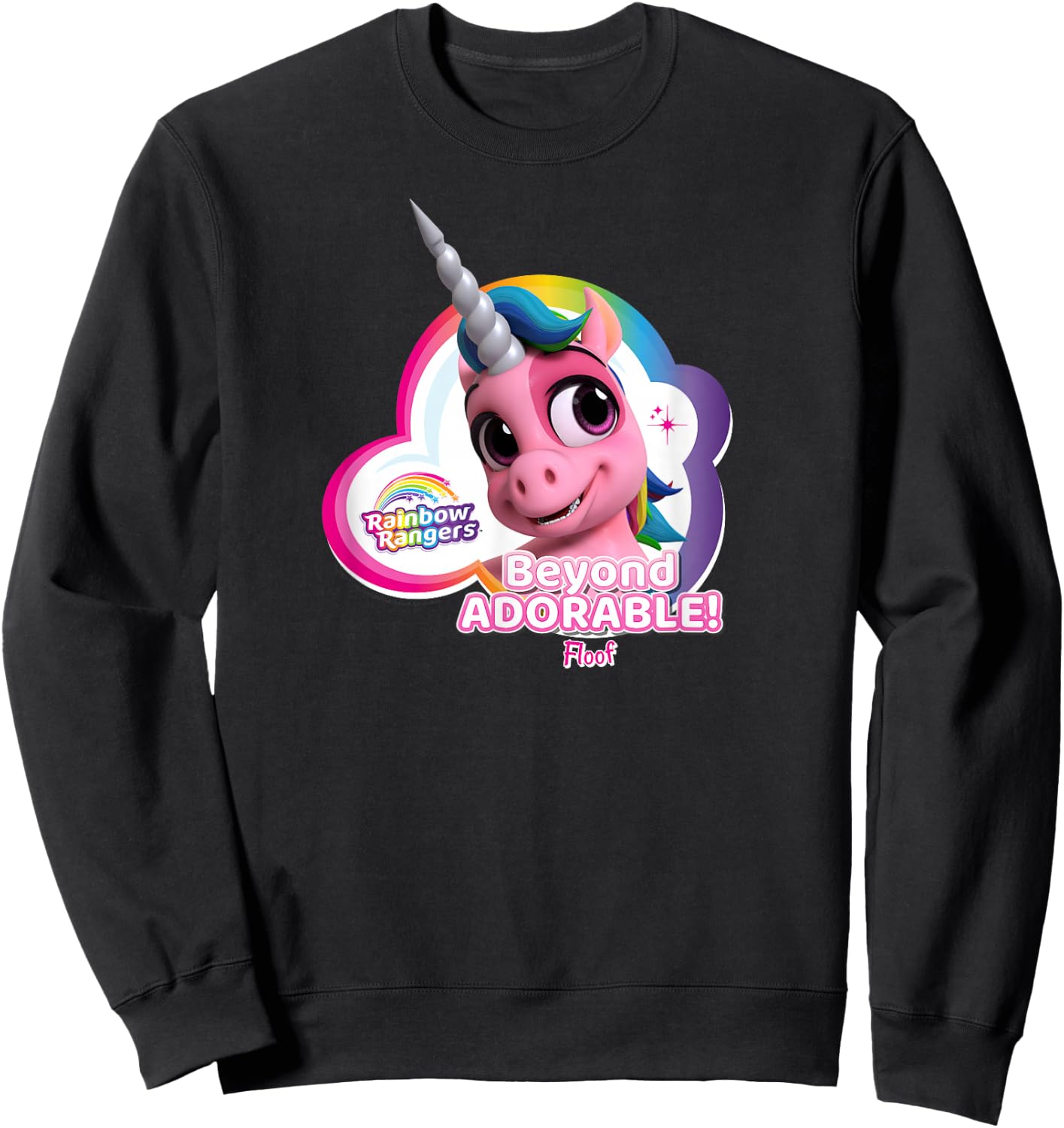 Rainbow Rangers Floof "Beyond Adorable!" Sweatshirt - Sweatshirt | Black