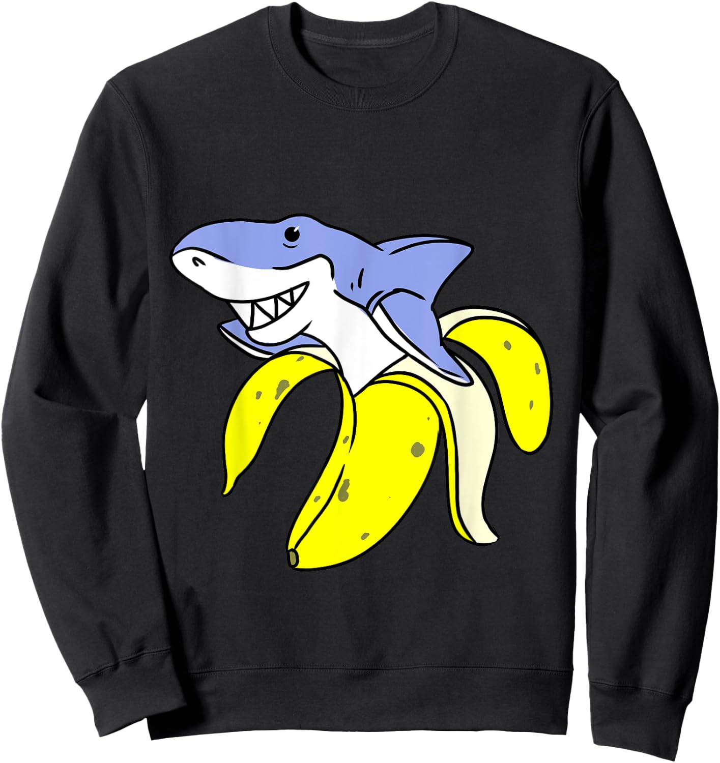 Shark Banana Sweatshirt - Sweatshirt | Black