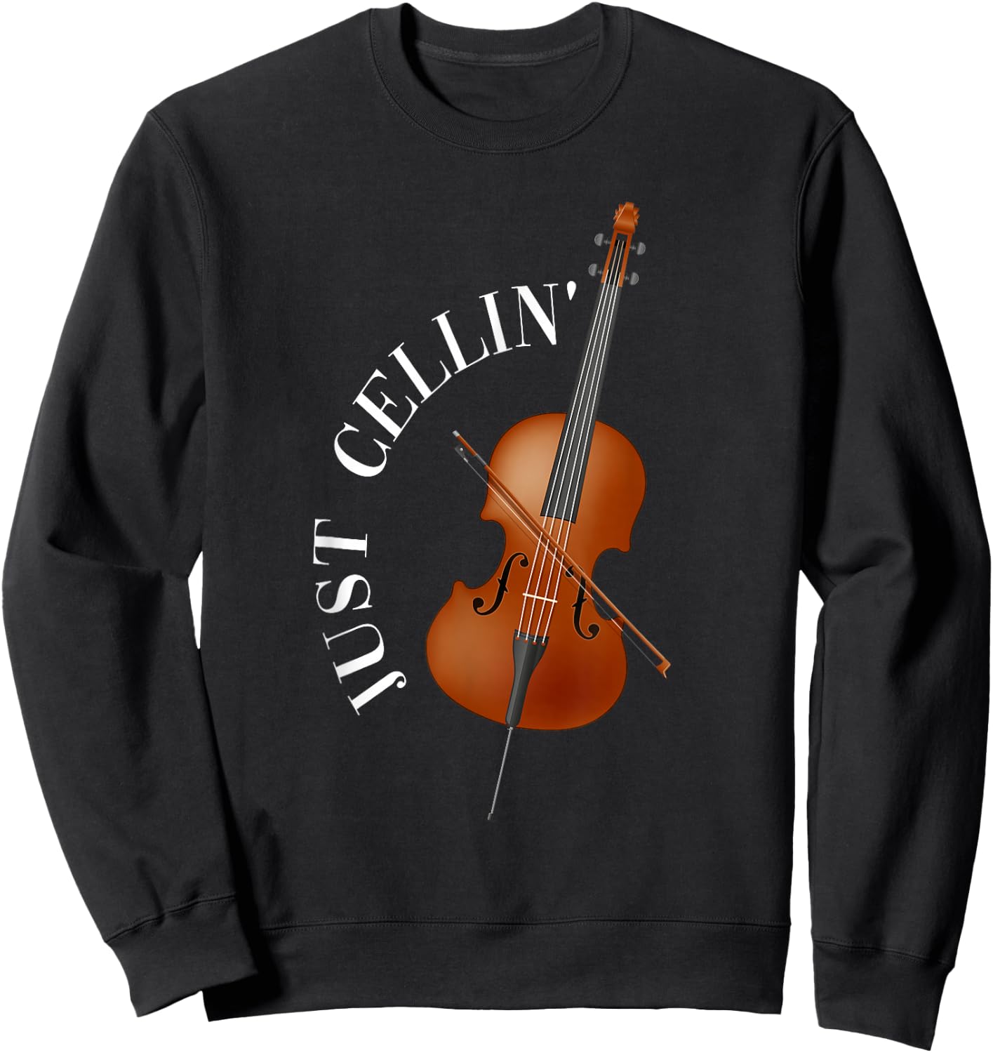 Just Cellin Cello Sweatshirt - Sweatshirt | Black