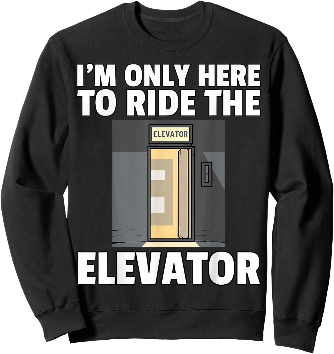 Elevator Buttons Mechanic Technician Sweatshirt - Sweatshirt | Black