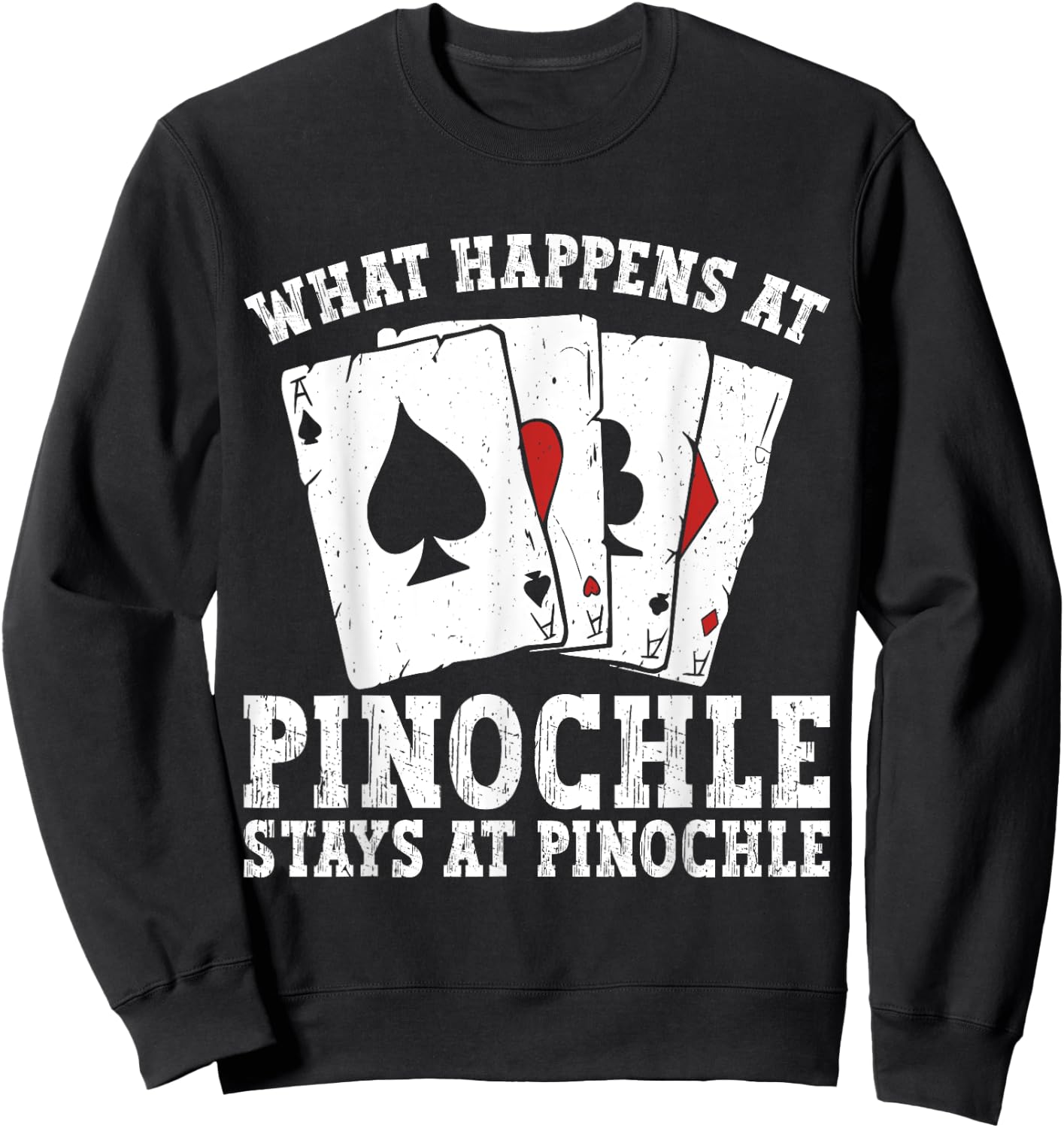 Funny Pinochle Player Sweatshirt - Sweatshirt | Black