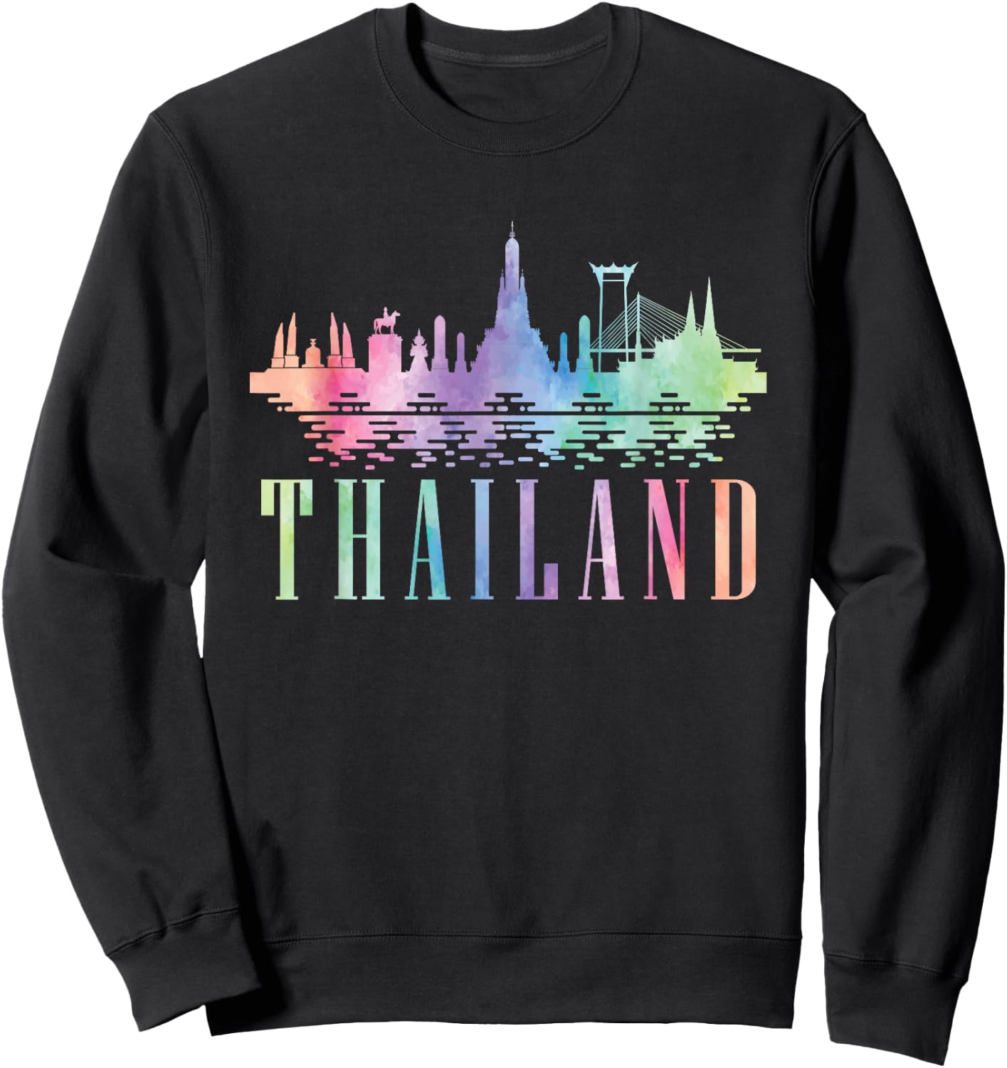 Thailand Thai Flag Thai Food Sweatshirt - Sweatshirt | Black