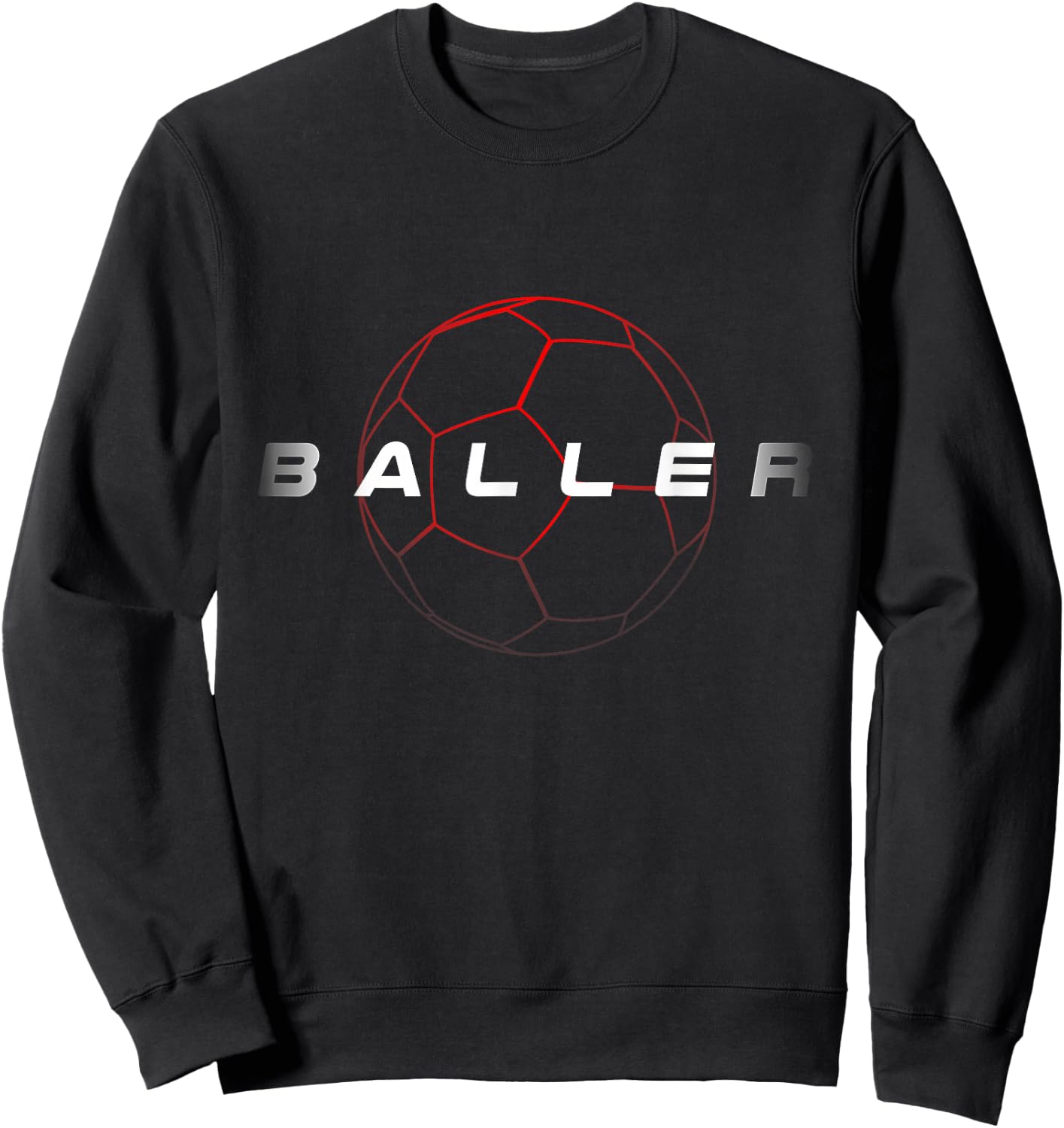 Cool Soccer Ballers Soccer Lovers Sayings Sweatshirt - Sweatshirt | Black