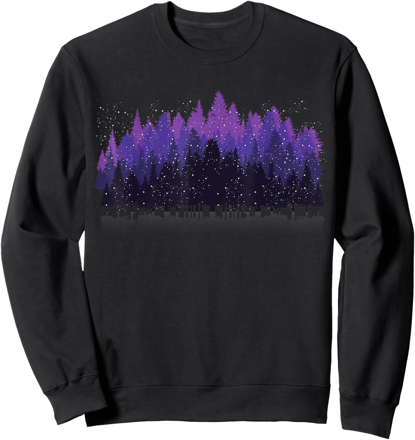 Trees Wildlife Nature Outdoor Forest Sweatshirt - Sweatshirt | Black