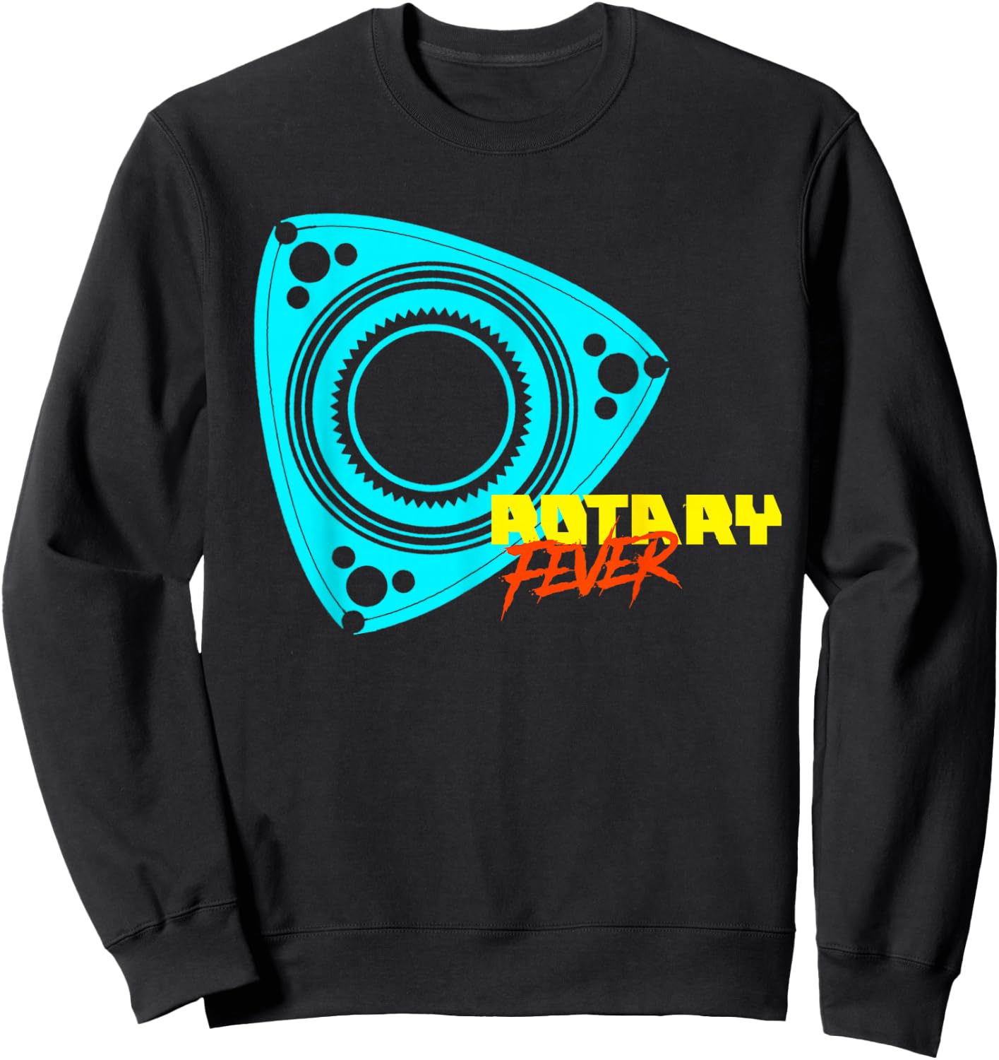 Rotary Fever Rotary Engine Sweatshirt - Sweatshirt | Black