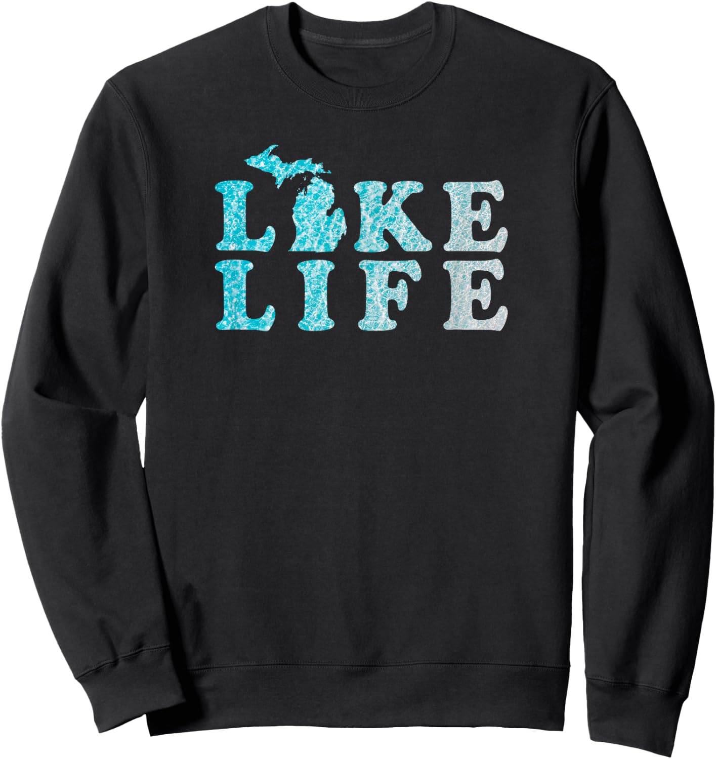 Michigan Lake Life in the Great Lakes Sweatshirt - Sweatshirt | Black