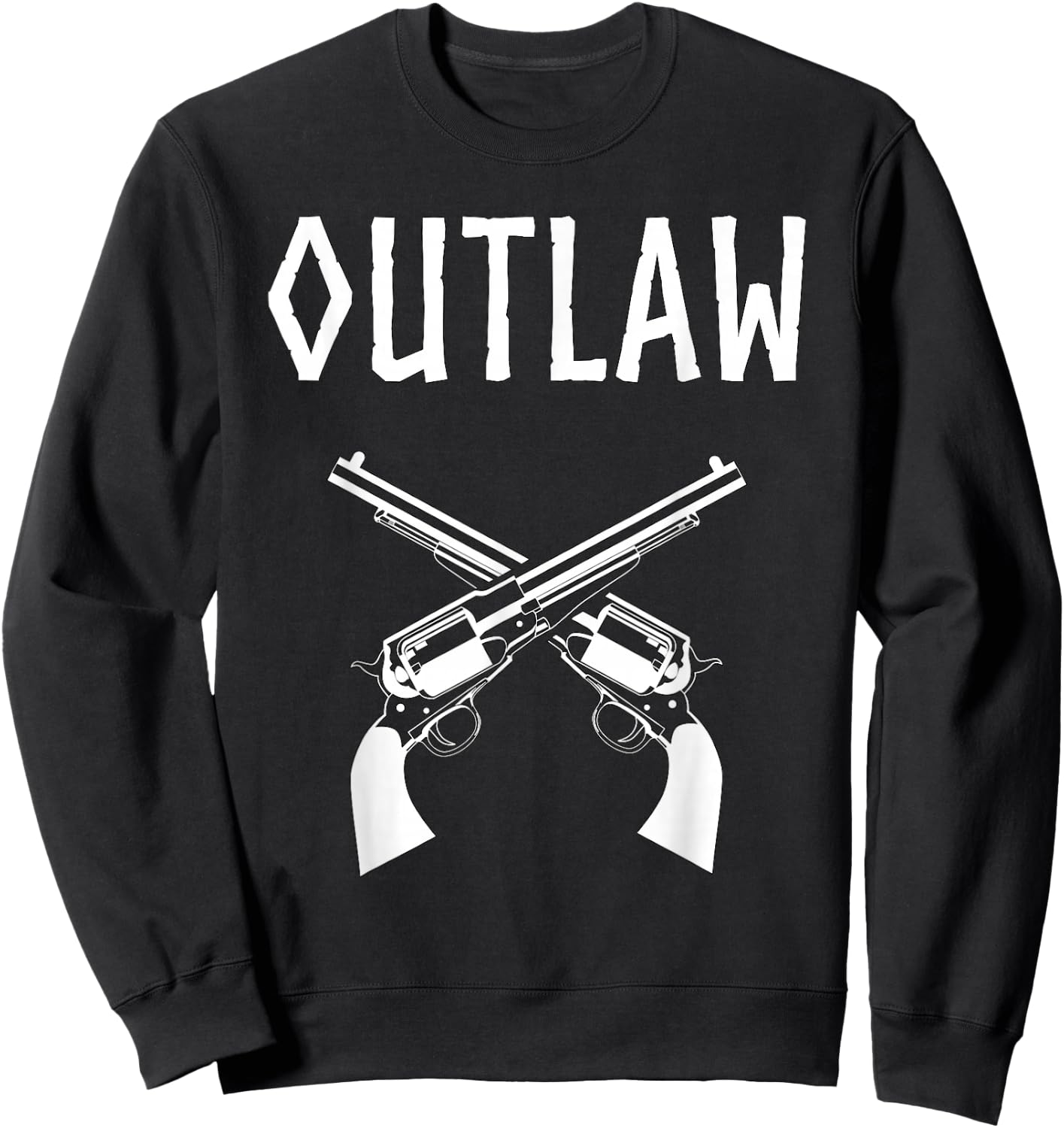 Outlaw Wild West Gunslinger Sweatshirt - Sweatshirt | Black