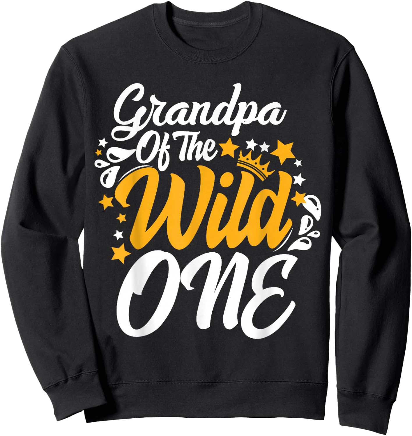 Grandpa of the wild one 1st Birthday party First Thing men Sweatshirt - Sweatshirt | Black
