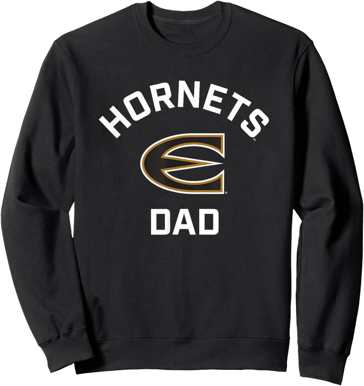 Emporia State University ESU Hornets Arched Dad Sweatshirt - Sweatshirt | Black