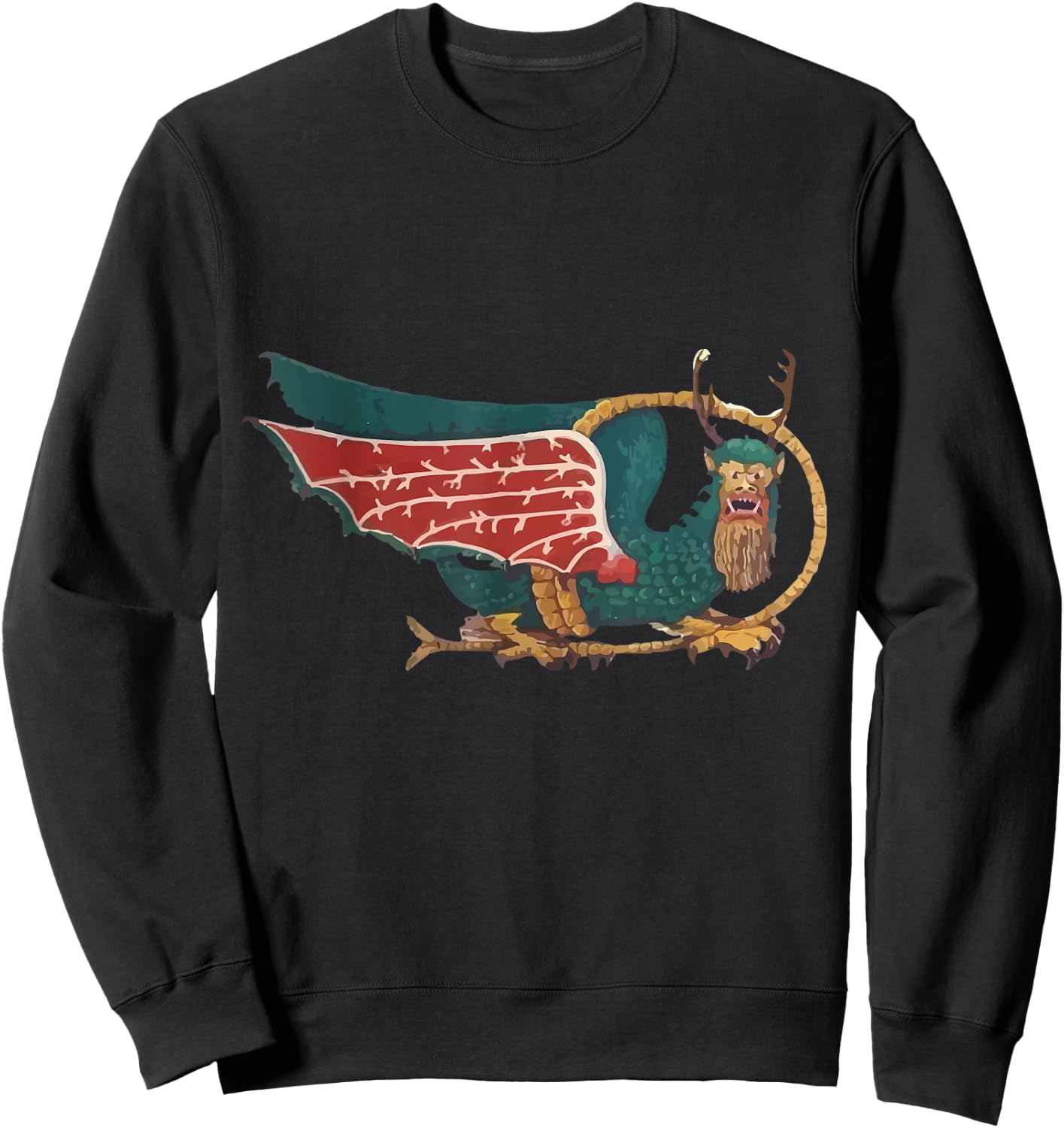 Indian Bird Piasa Dragon Lewis & Clark Expedition Sweatshirt - Sweatshirt | Black
