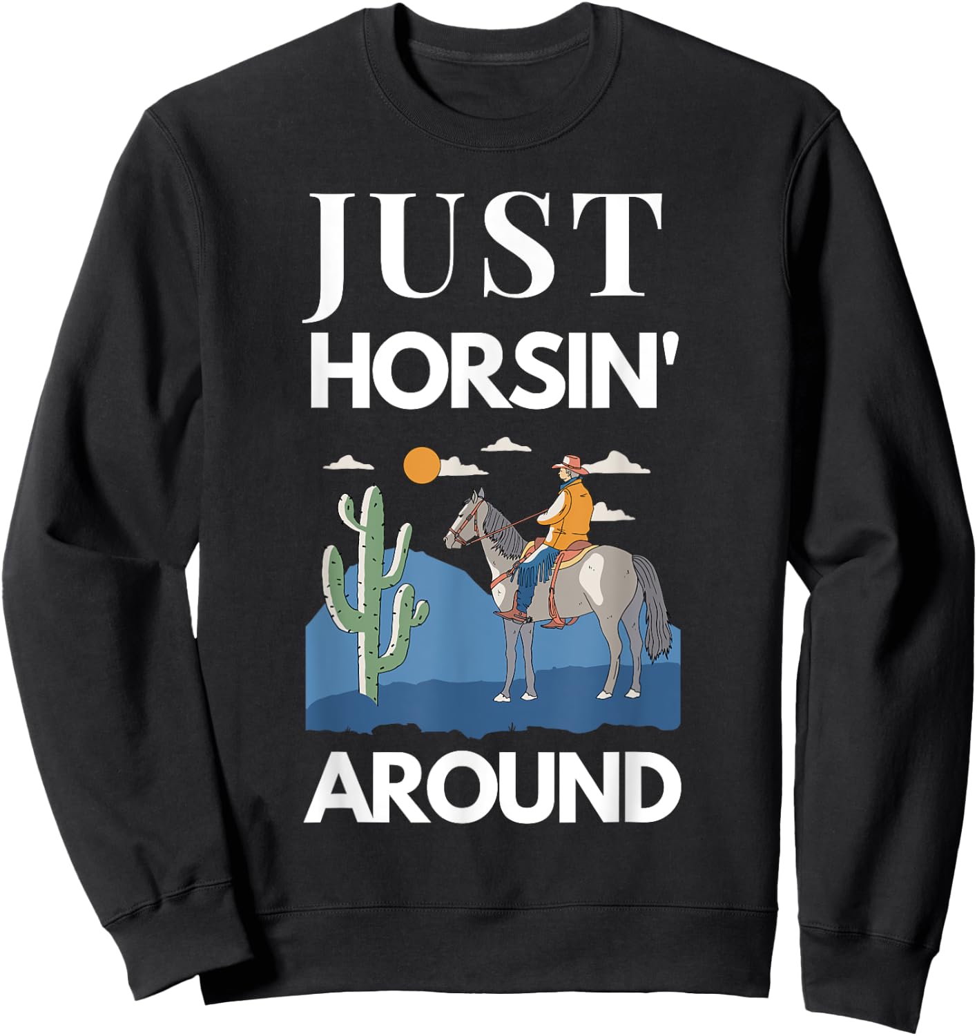 Hobby Horse Just horsin' around - Fun Sweatshirt - Sweatshirt | Black