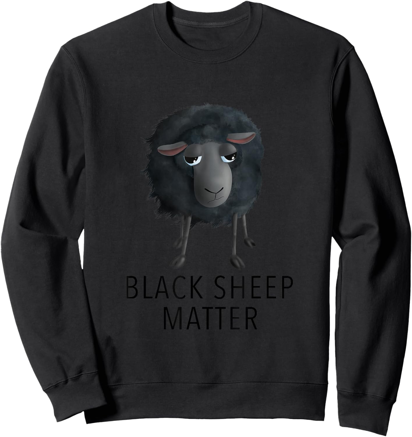 Sweet Sheep - Black Sheep Matter (D010-0908B) Sweatshirt - Sweatshirt | Black