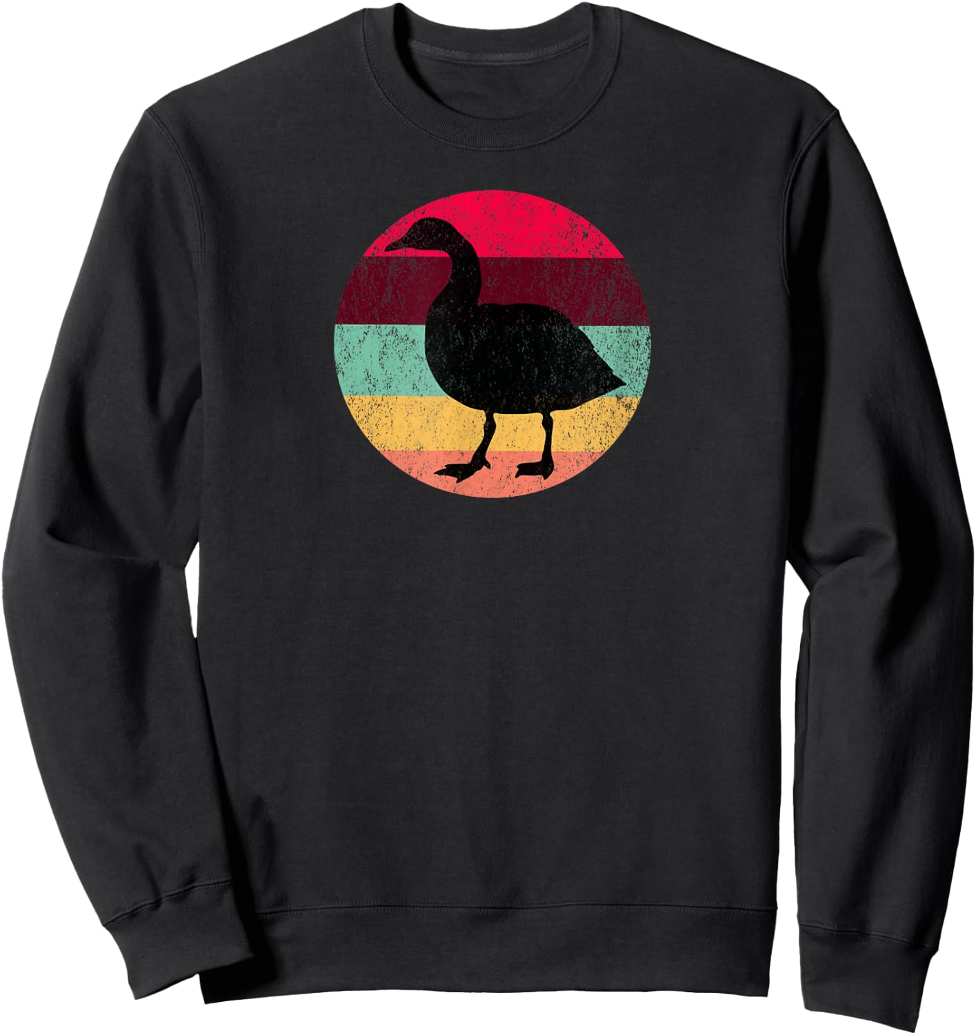 Goose Distressed Vintage Sunset Sweatshirt - Sweatshirt | Black