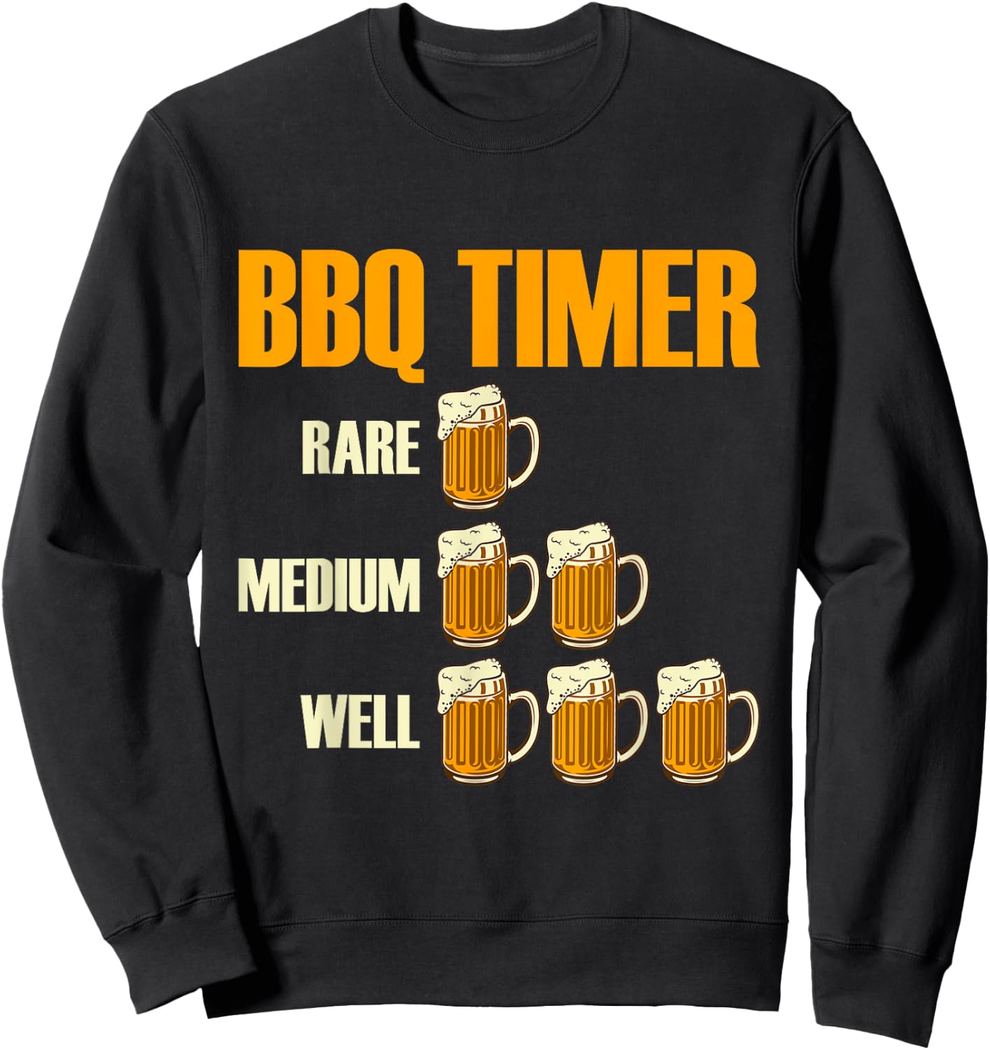 BBQ Timer Barbecue Sweatshirt - Sweatshirt | Black