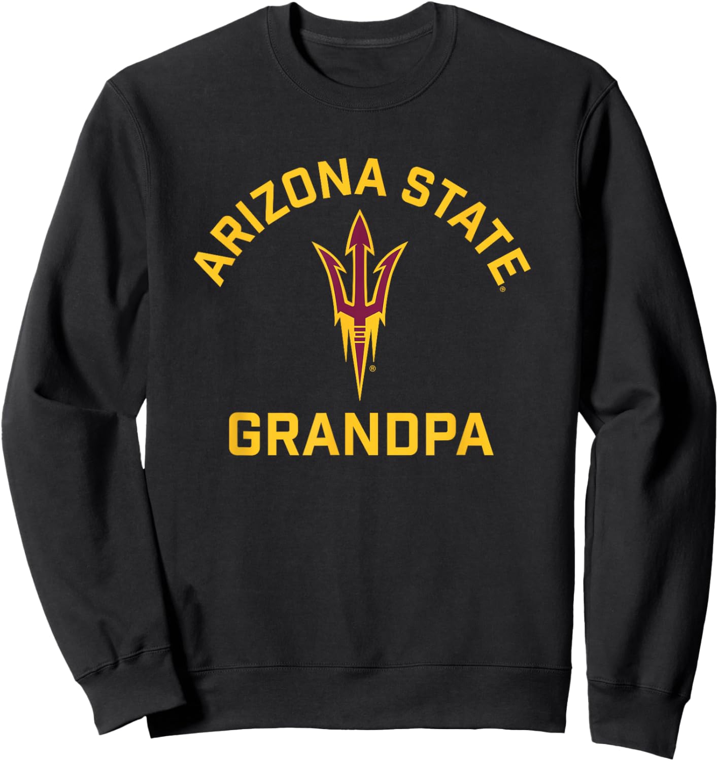 Arizona State University Sun Devils Arched Grandpa Sweatshirt - Sweatshirt | Black