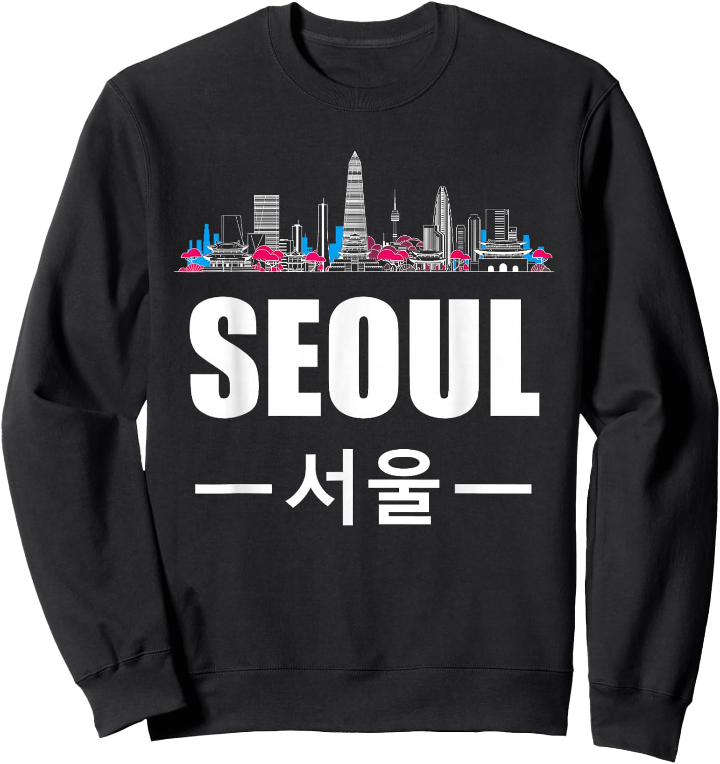 Seoul Kpop South Korea Korean Pop Gift Sweatshirt - Sweatshirt | Black