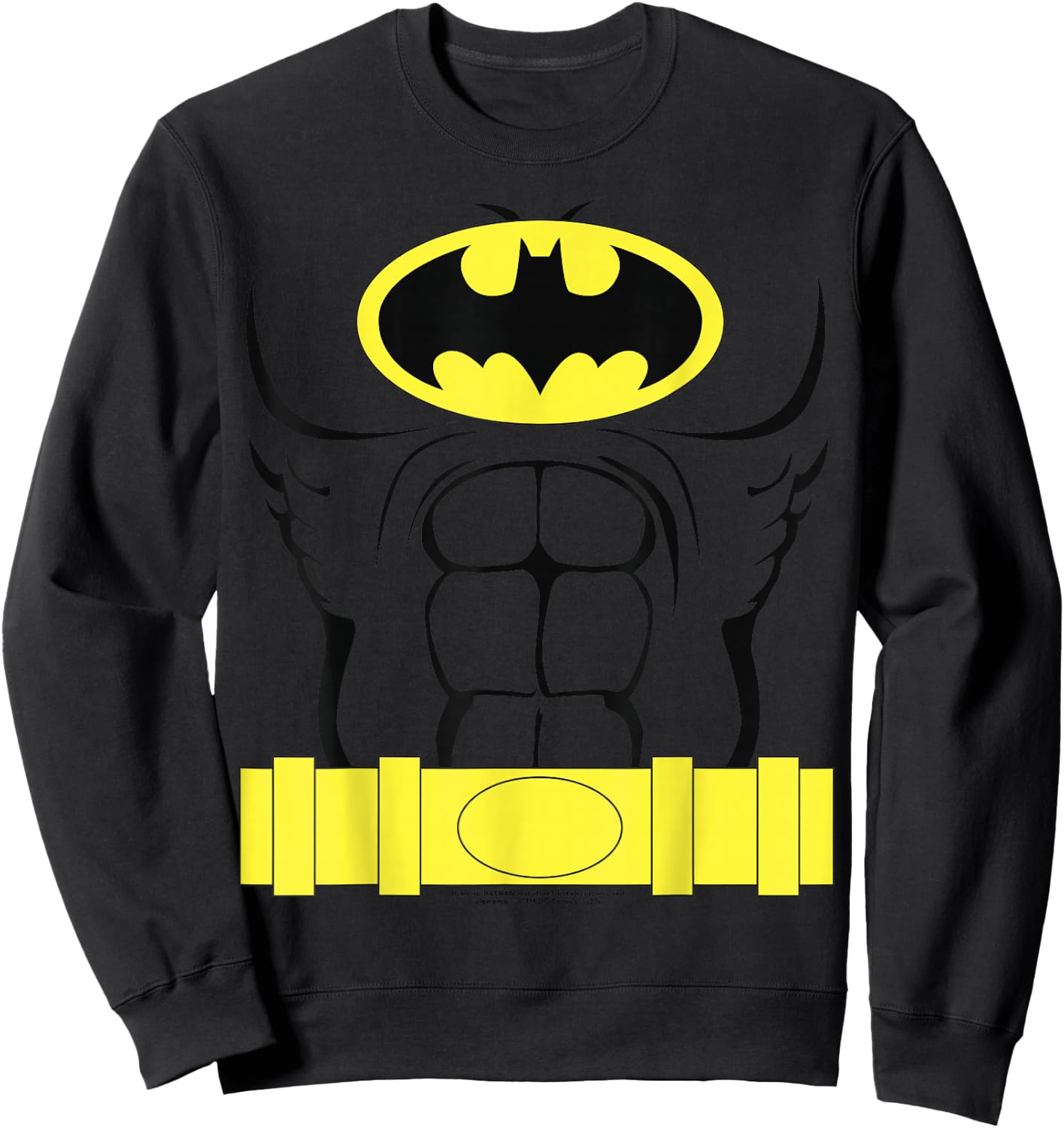 DC Comics Batman Costume Outline Small Sweatshirt - Sweatshirt | Black