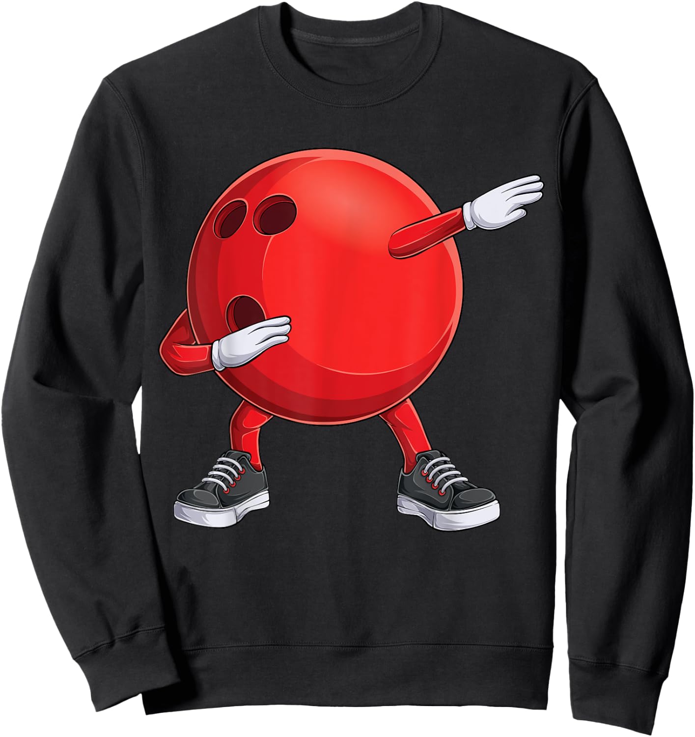 Funny Dab Bowling Ball Bowler Bowling Player Kids Boys Men Sweatshirt - Sweatshirt | Black