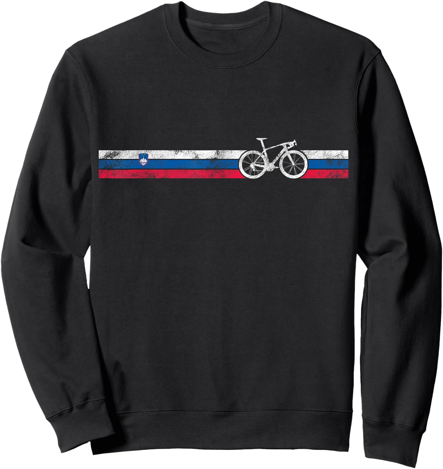 Cyclist Flag Republic Slovenia Slovene Cycling Cycling Gift Sweatshirt - Sweatshirt | Black