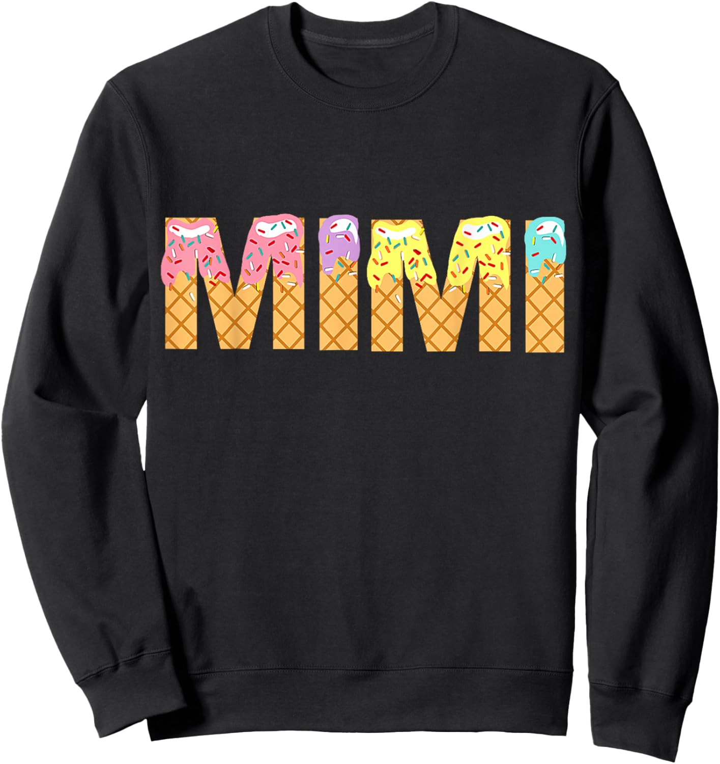 Mimi Of The Sweet One Ice Cream 1st First Birthday Family Sweatshirt - Sweatshirt | Black