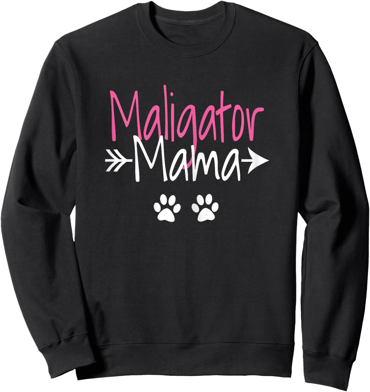 Maligator Mama Funny Belgian Malinois Mom Sweatshirt - Sweatshirt | Black