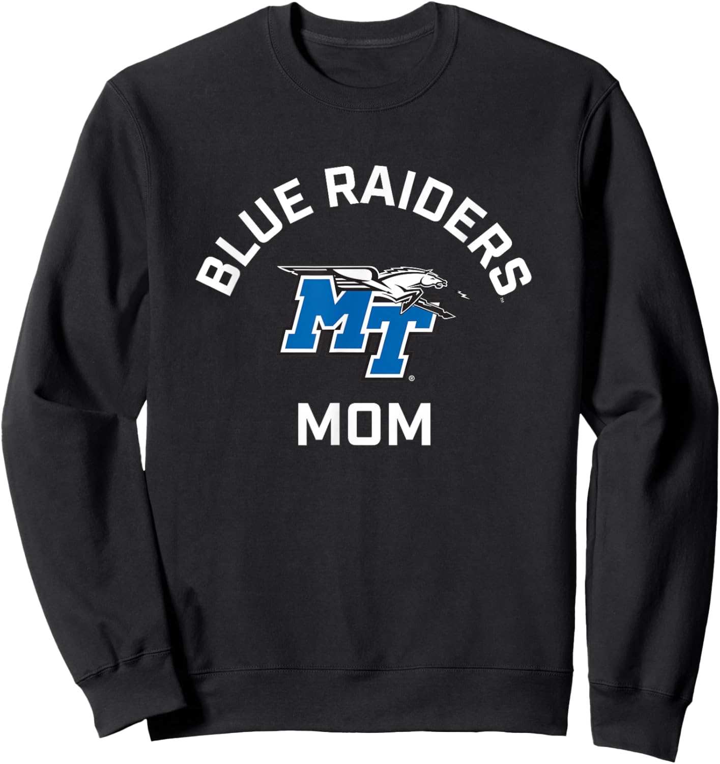 Middle Tennessee MTSU Blue Raiders Arched Mom Sweatshirt - Sweatshirt | Black