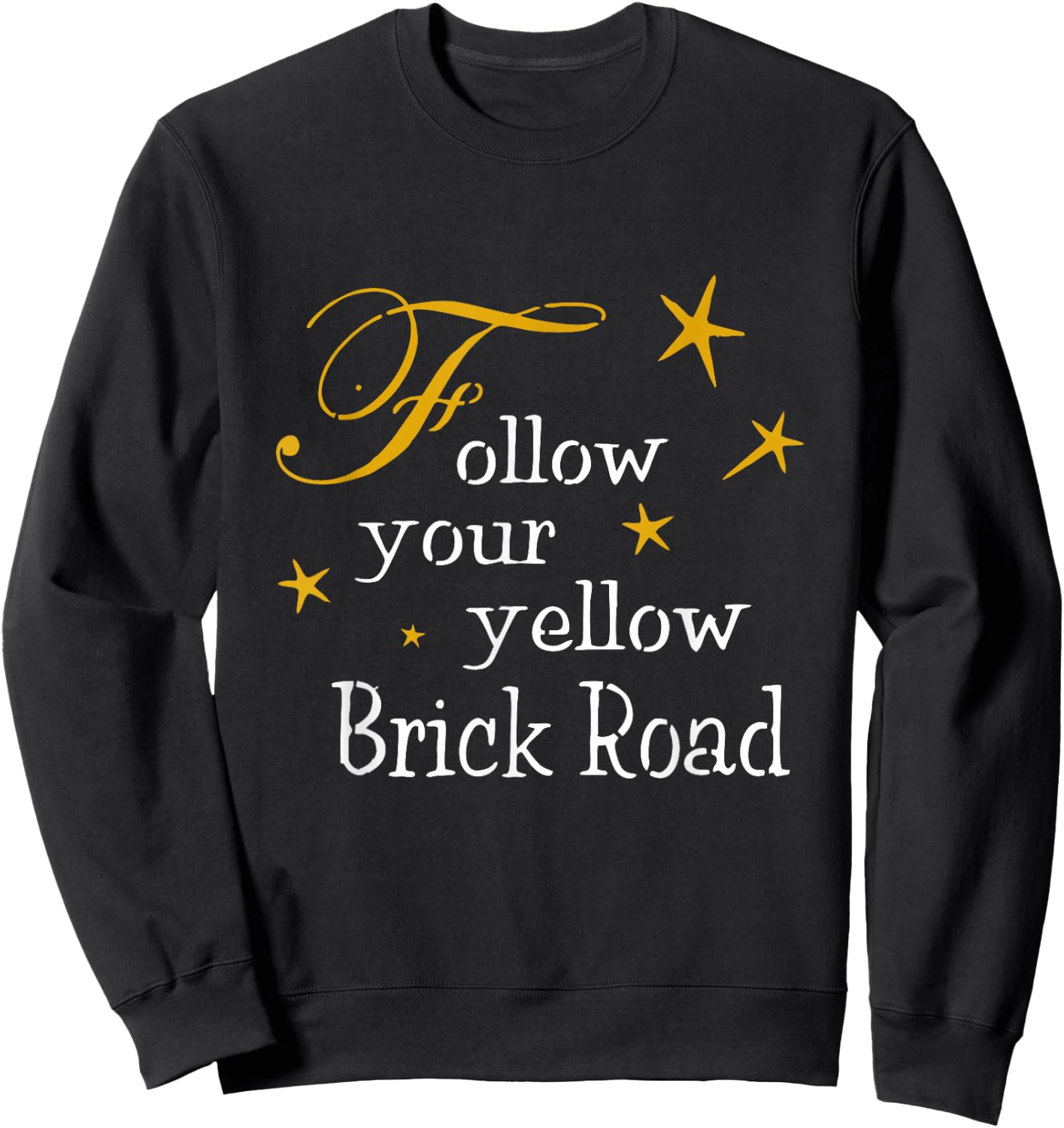 Follow Your Yellow Brick Road Sweatshirt - Sweatshirt | Black