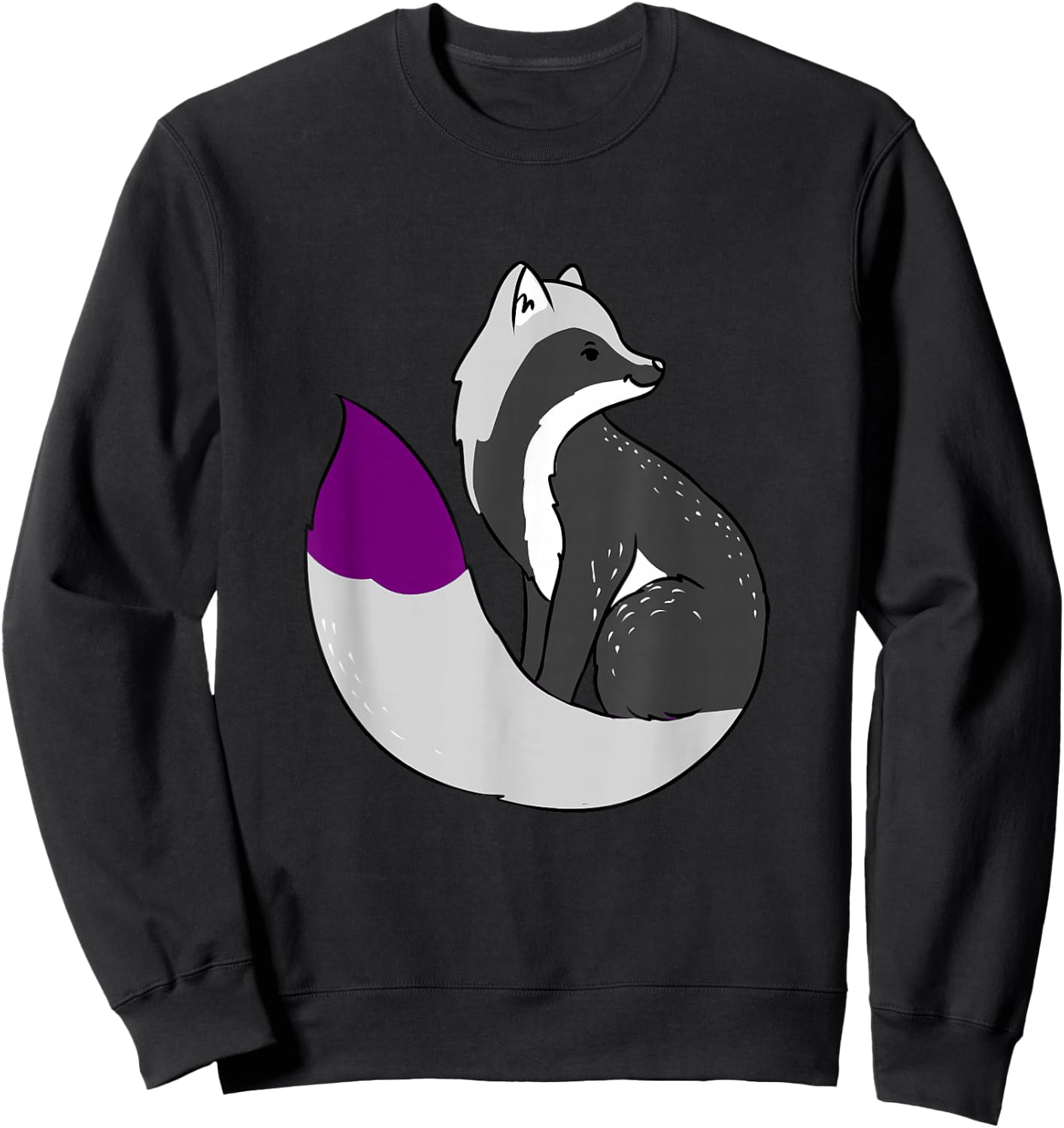 Demisexual Fox Demisexual Pride Sweatshirt - Sweatshirt | Black