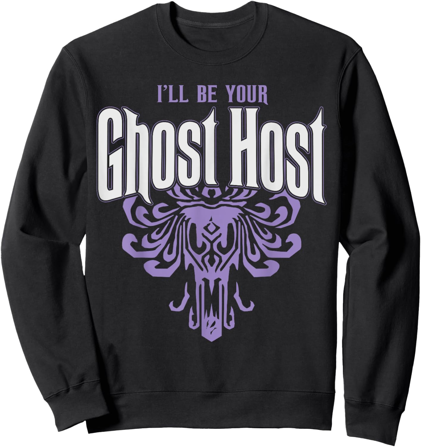I'll Be Your Ghost Host Haunted Halloween Party Sweatshirt - Sweatshirt | Black