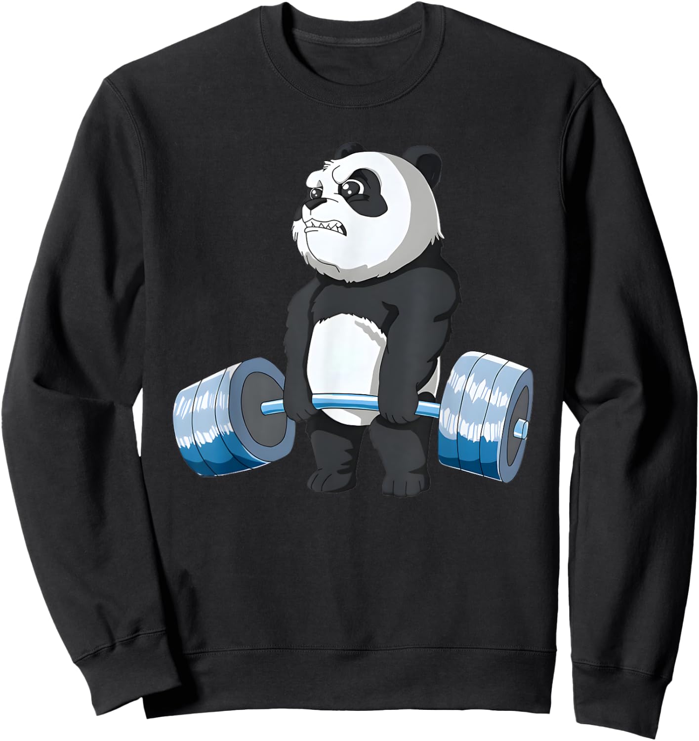 Funny Bear Powerlifting Weightlifting Gym And Bear Lifting Sweatshirt - Sweatshirt | Black
