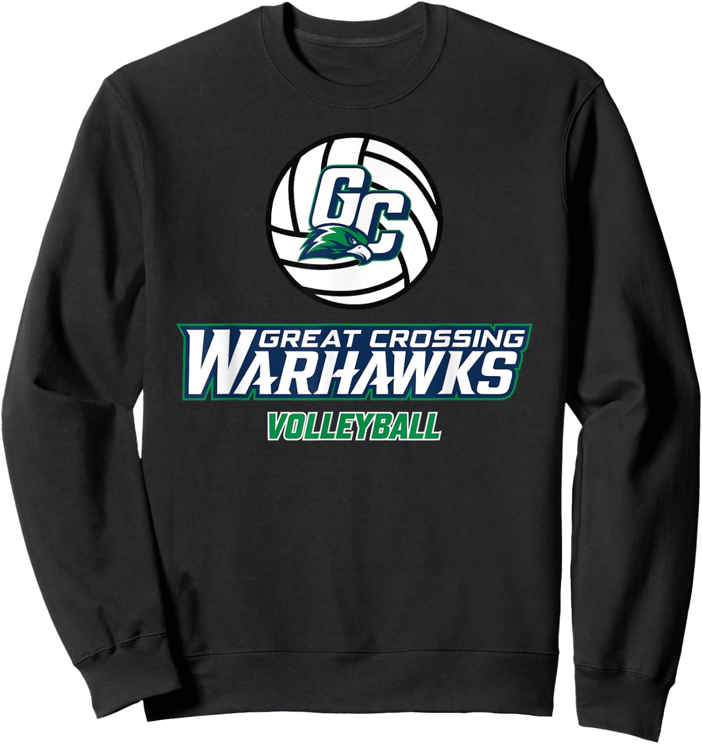 Great Crossing High School Warhawks Volleyball Sweatshirt - Sweatshirt | Black