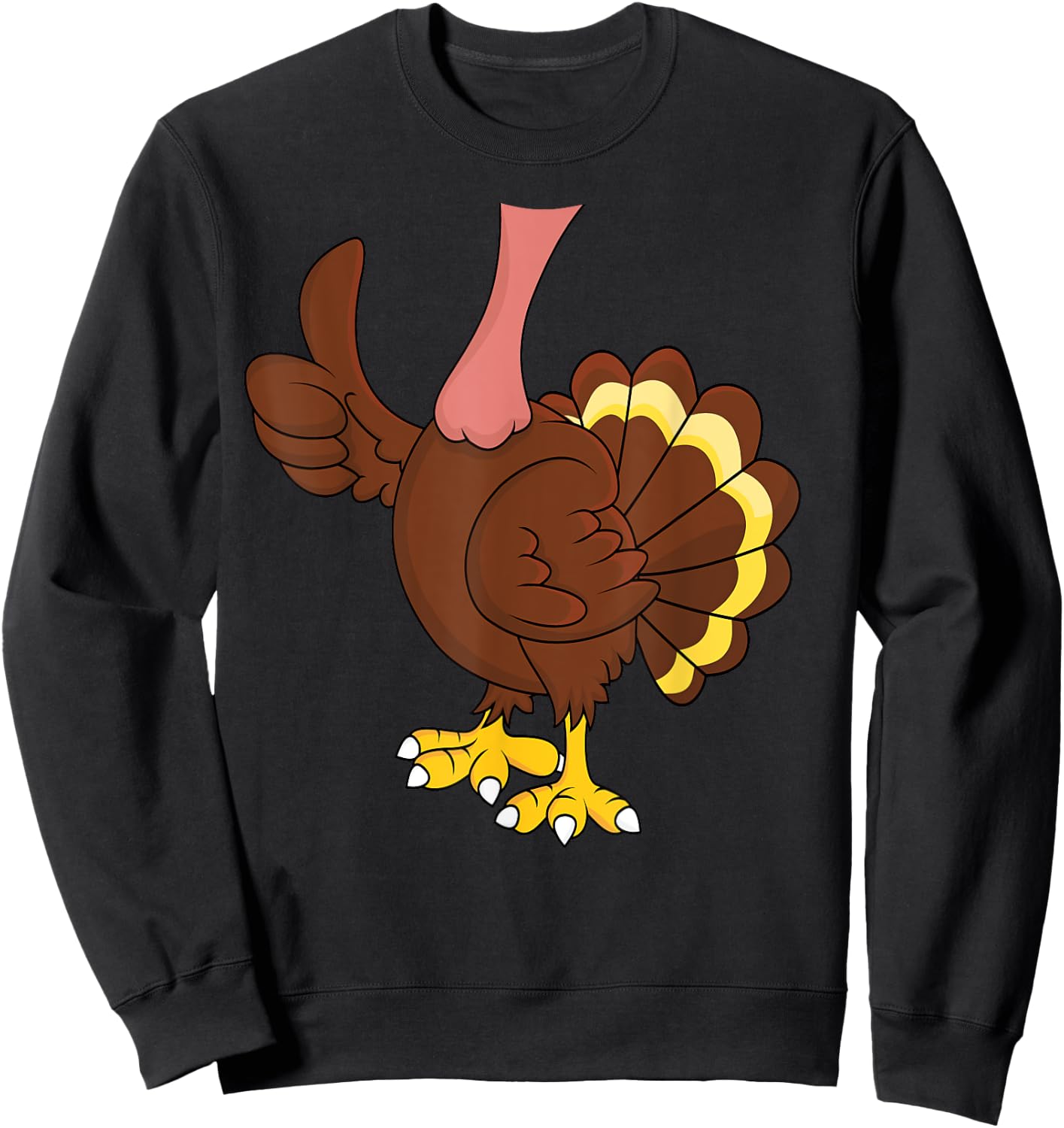 Turkey Adult Kids Men Women Turkey Costume Shirt Sweatshirt - Sweatshirt | Black
