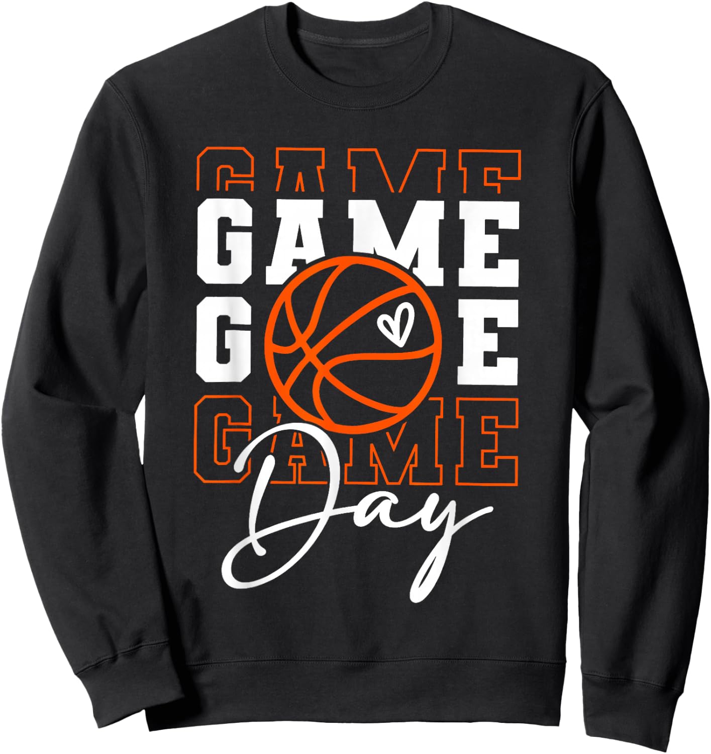 Game Day Basketball Shirt Wineb For Boy Girl Basketball Mom Sweatshirt - Sweatshirt | Black