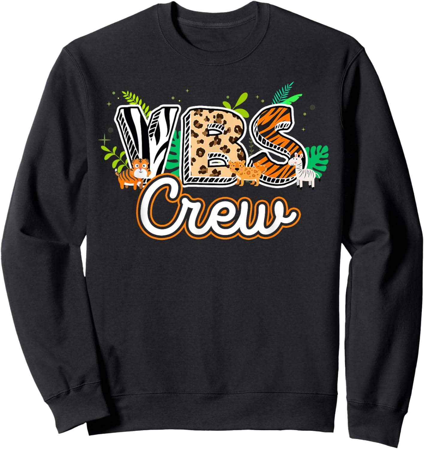 Vbs Crew Vbs 2024 Vacation Bible School Jungle Adventures Sweatshirt - Sweatshirt | Black